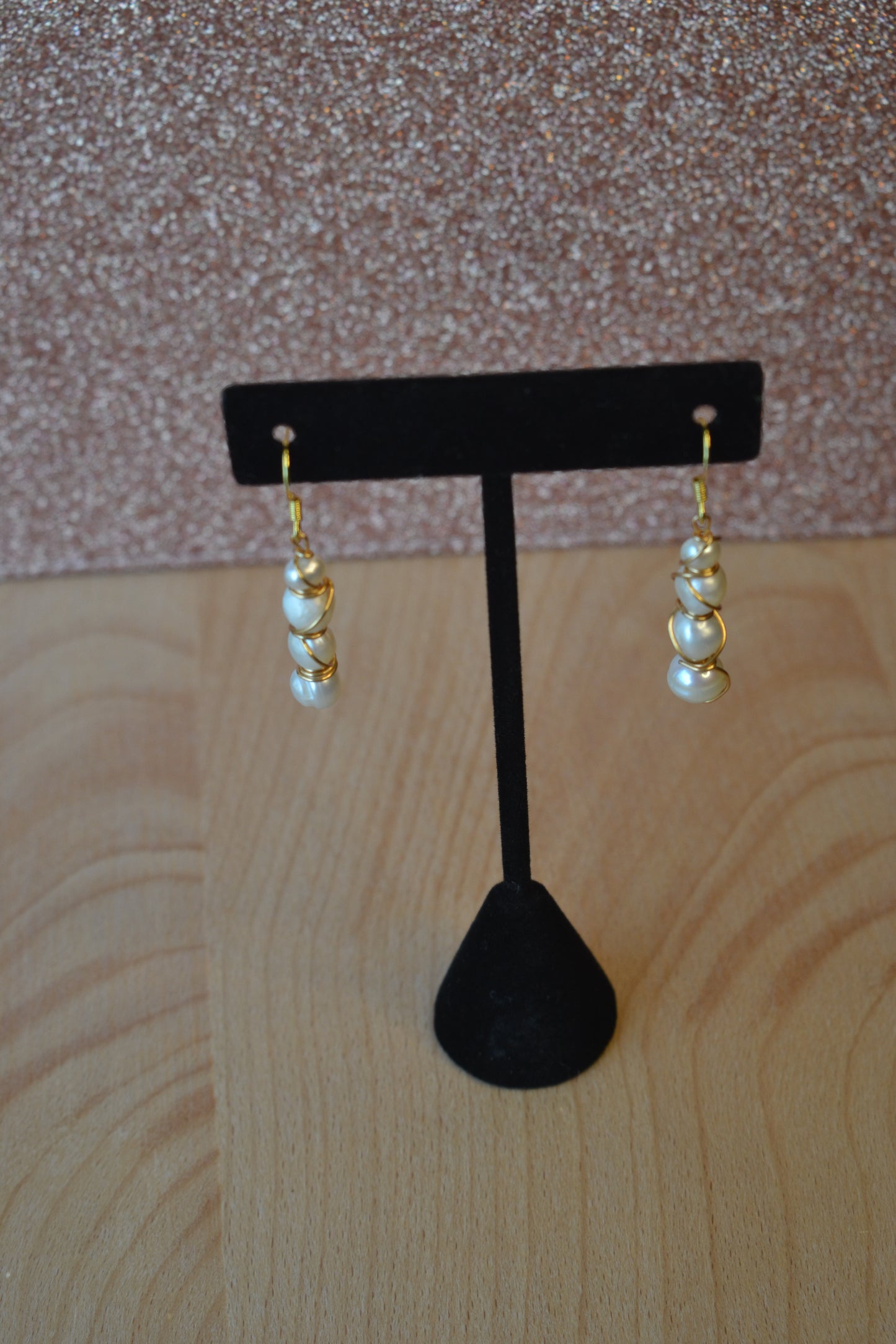 4-Tier Freshwater Pearl Earrings