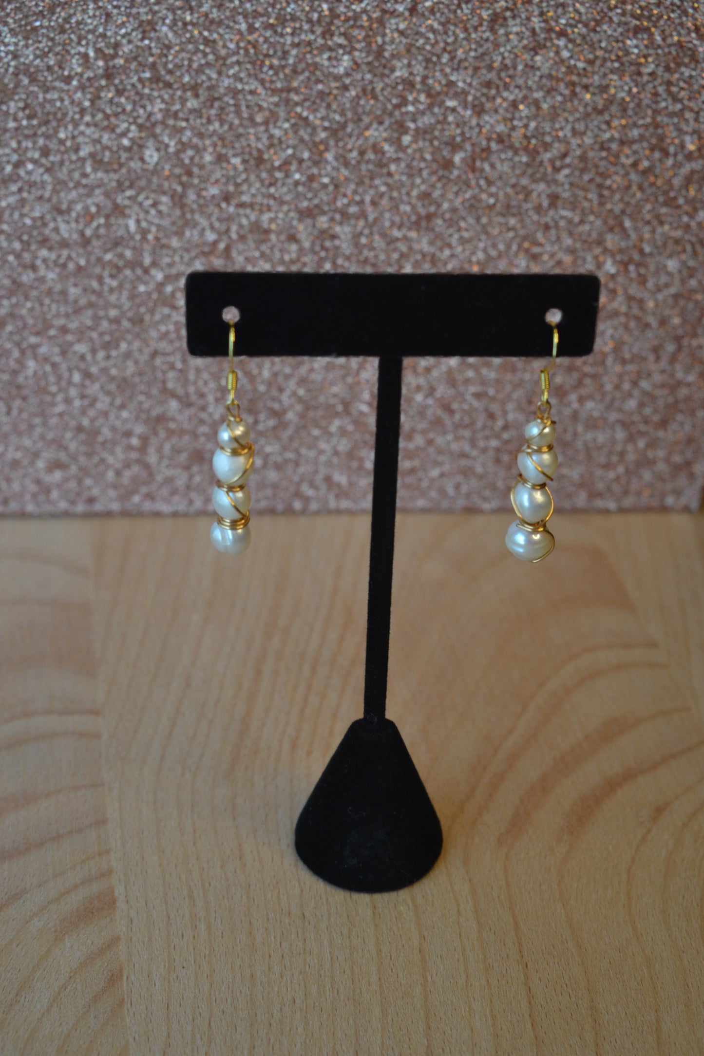4-Tier Freshwater Pearl Earrings