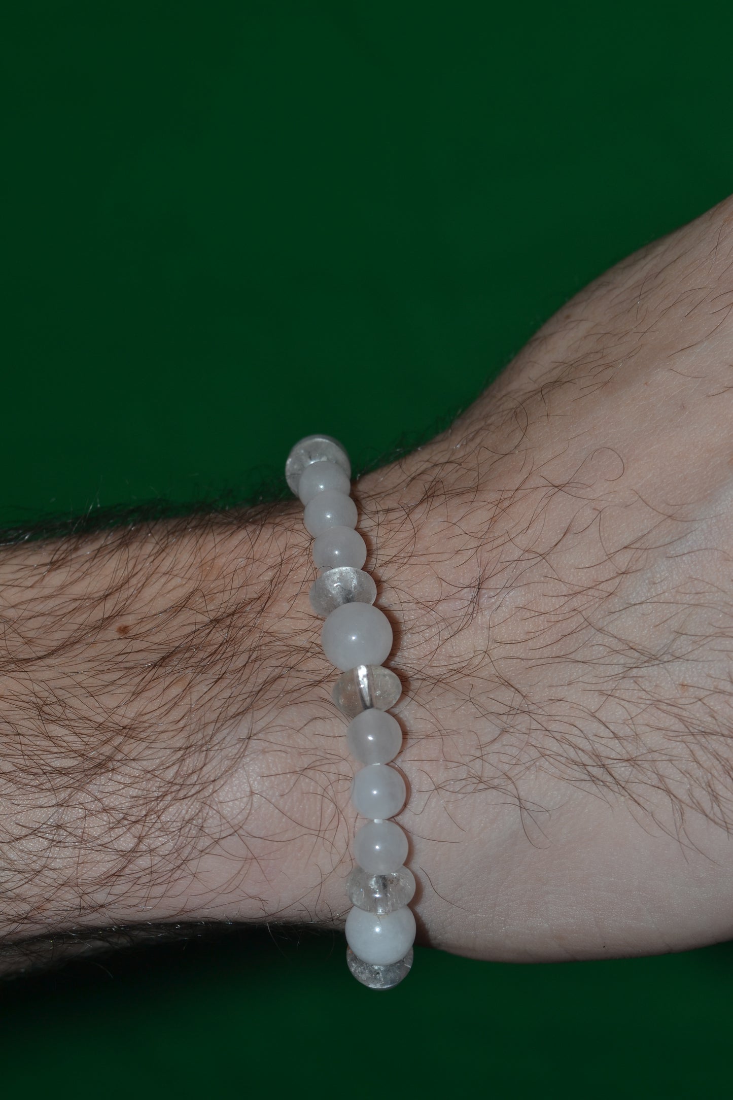 Moonstone & Quartz Bracelet – Intuition, Clarity & Feminine Energy