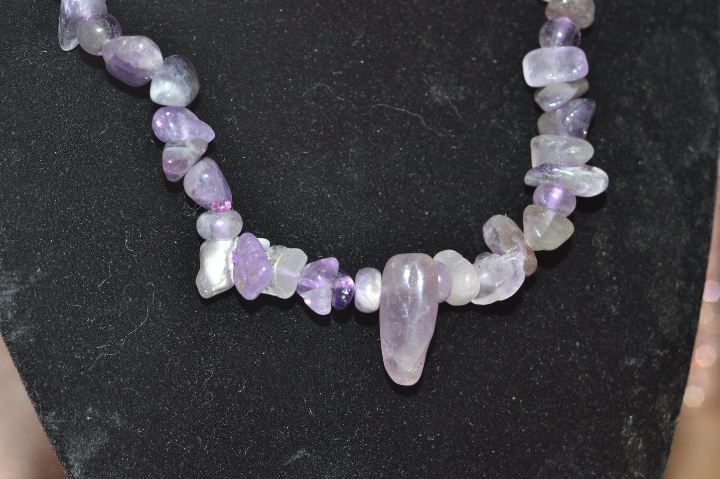 ๐ Raw Radiance โ Amethyst Chip Choker