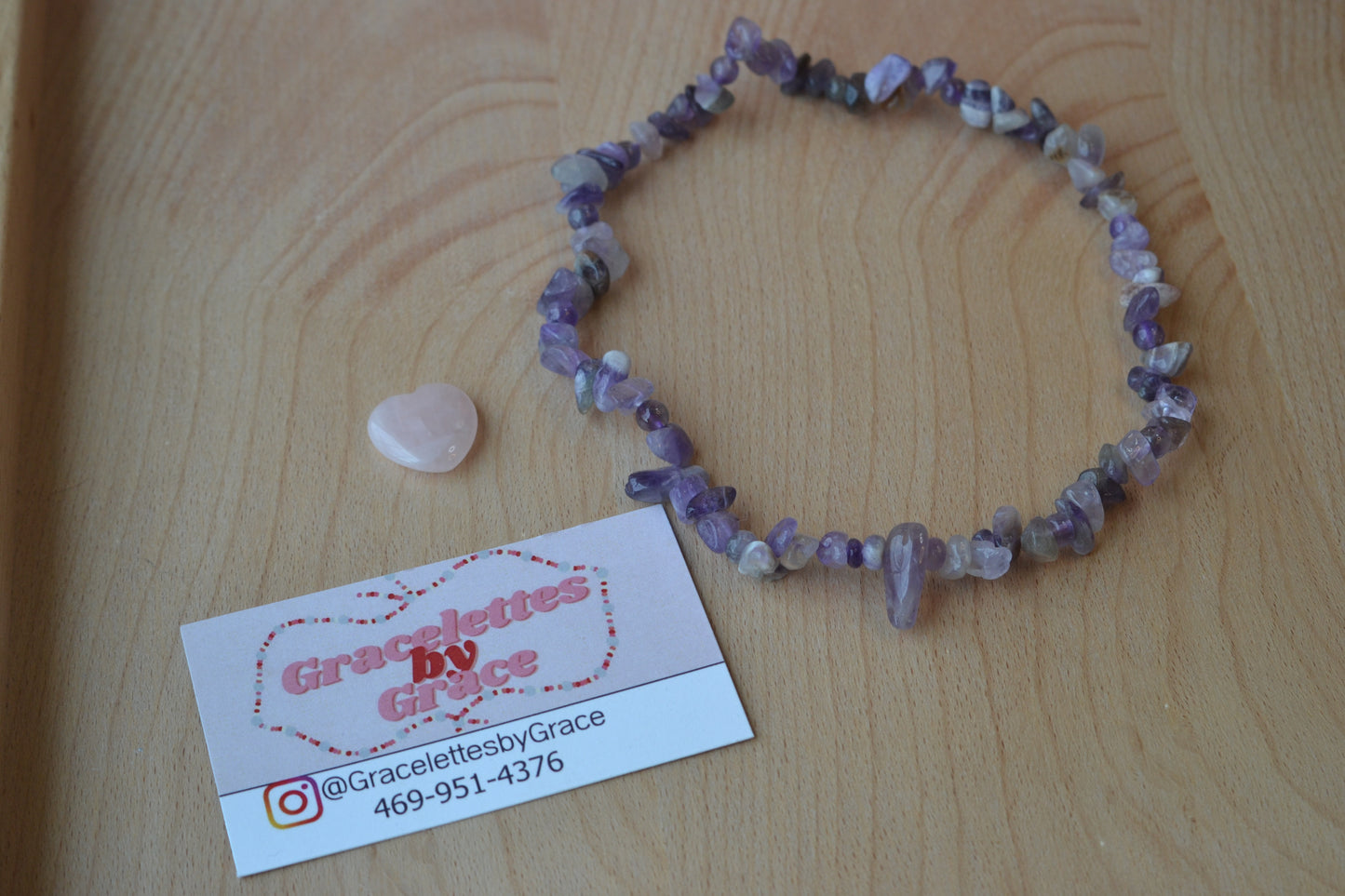 ๐ Raw Radiance โ Amethyst Chip Choker