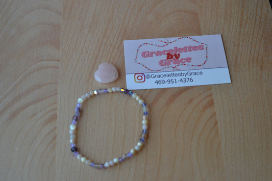 Celestial Alchemy Bracelet – Aura Moonstone, Super 7, Amethyst & More