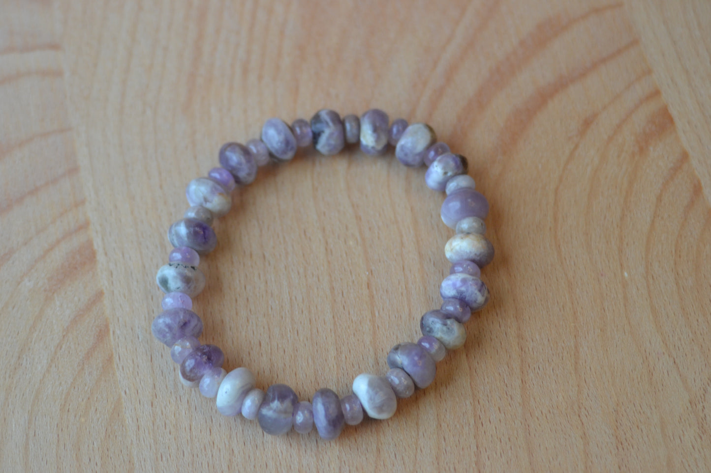 Amethyst Rondelle Bracelet – Peace, Protection & Intuition (8mm & 4mm)