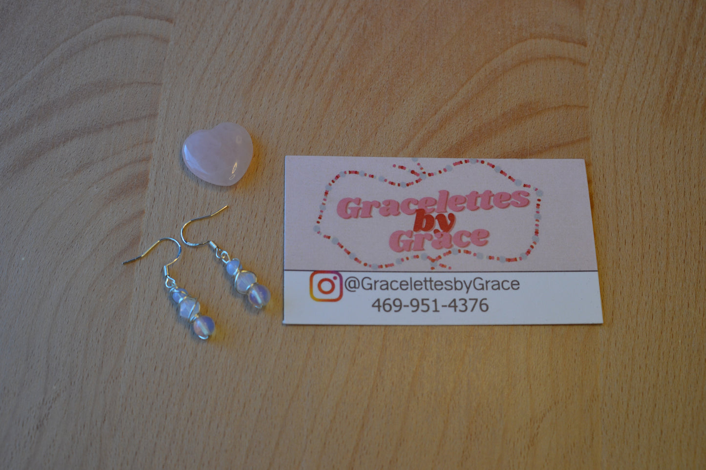 Opalite Tiered Earrings in Sterling Silver