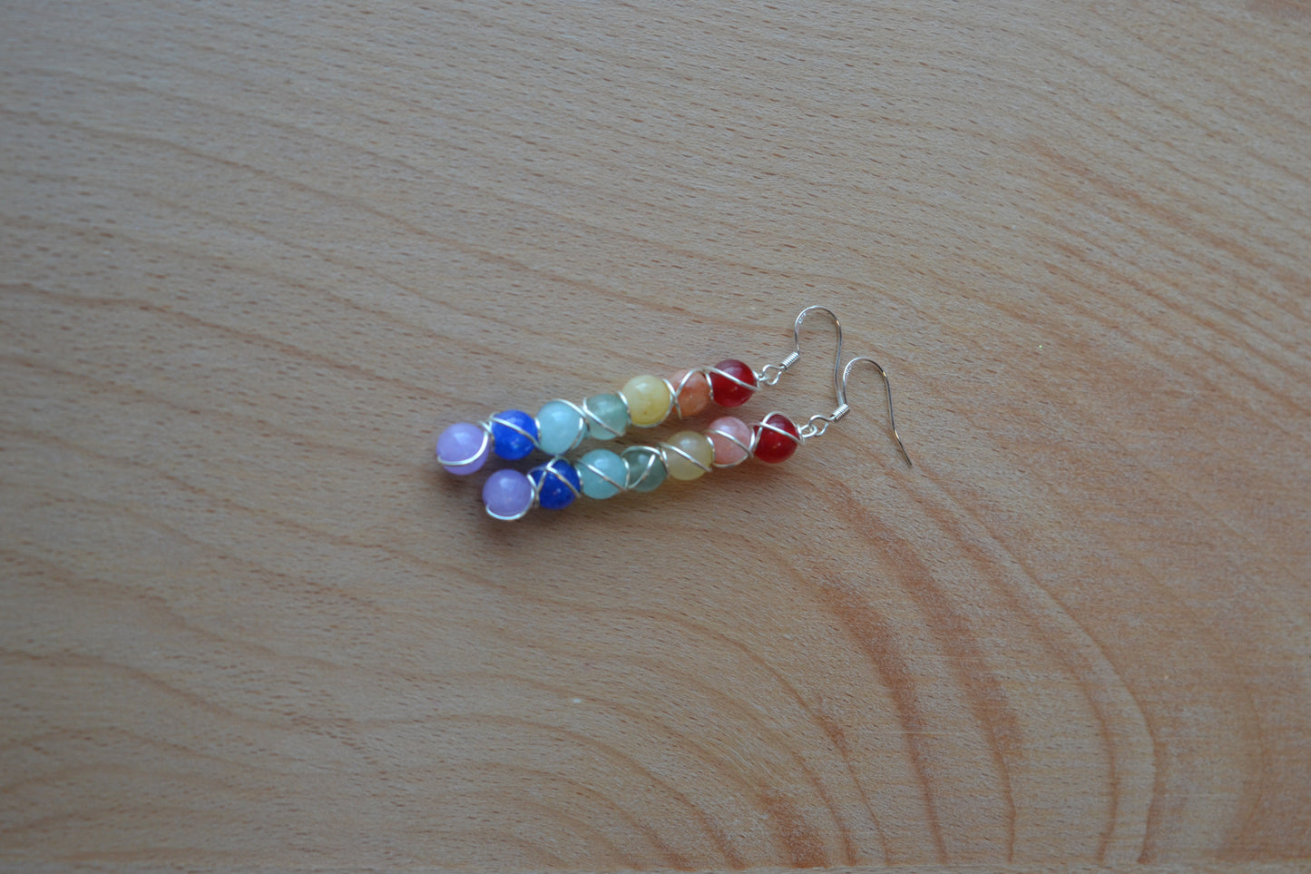 Radiant Rainbow Gemstone Set – Earrings & Bracelet for Balance, Light & Alignment