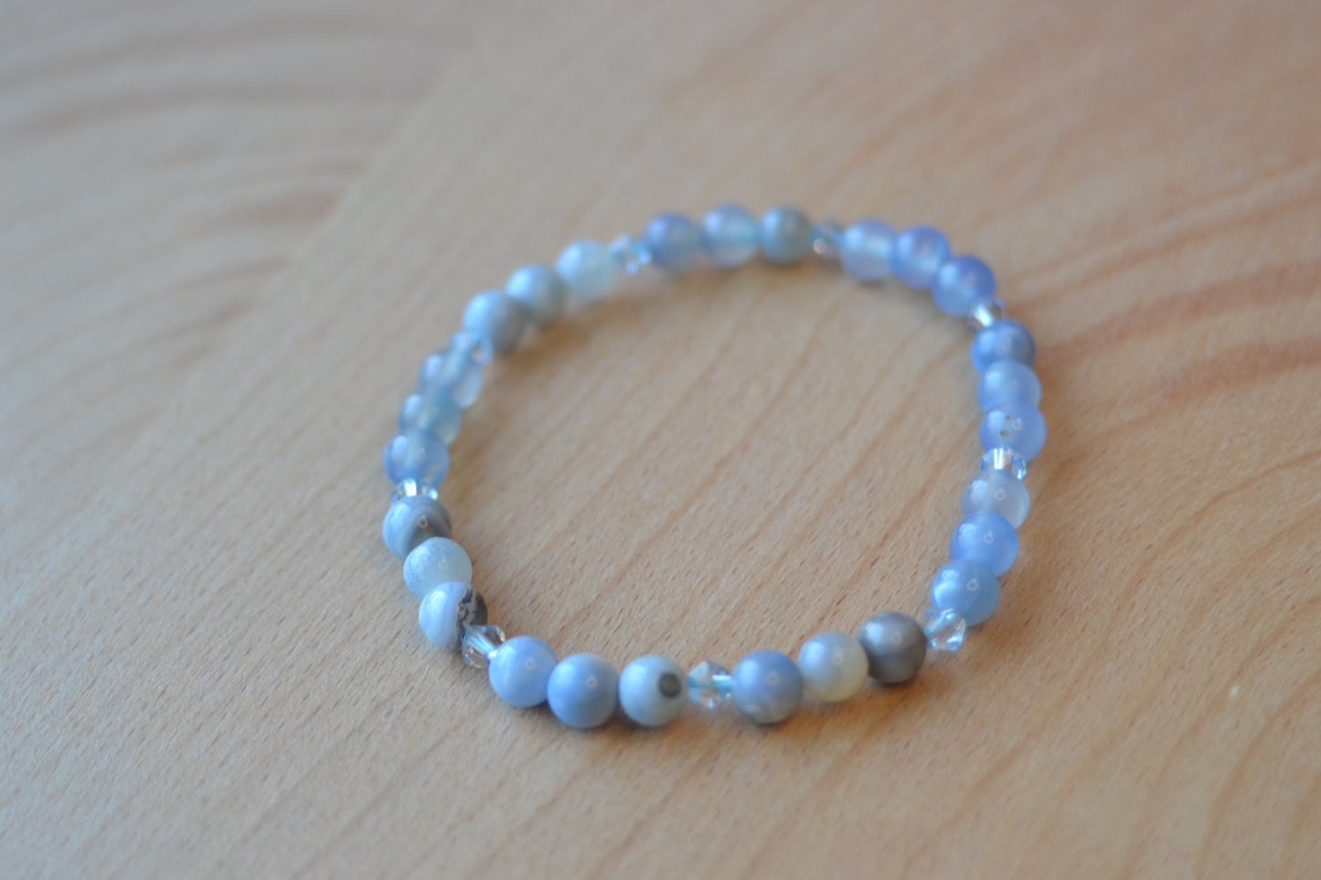 Blue Lace Agate Bracelet – Feminine Flow & Soft Clarity