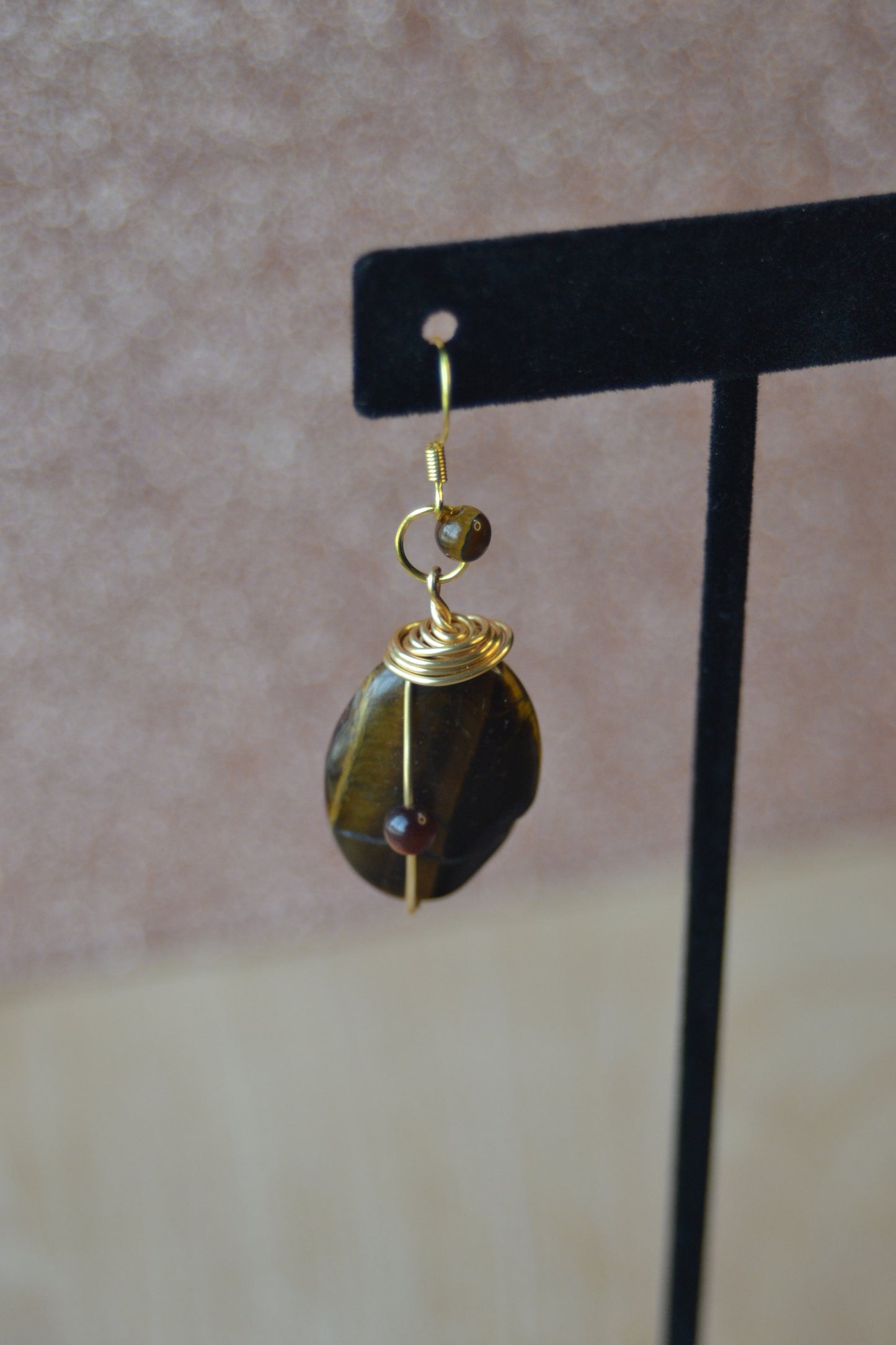 š
Oval Tigerās Eye Earrings ā āGolden Gazeā