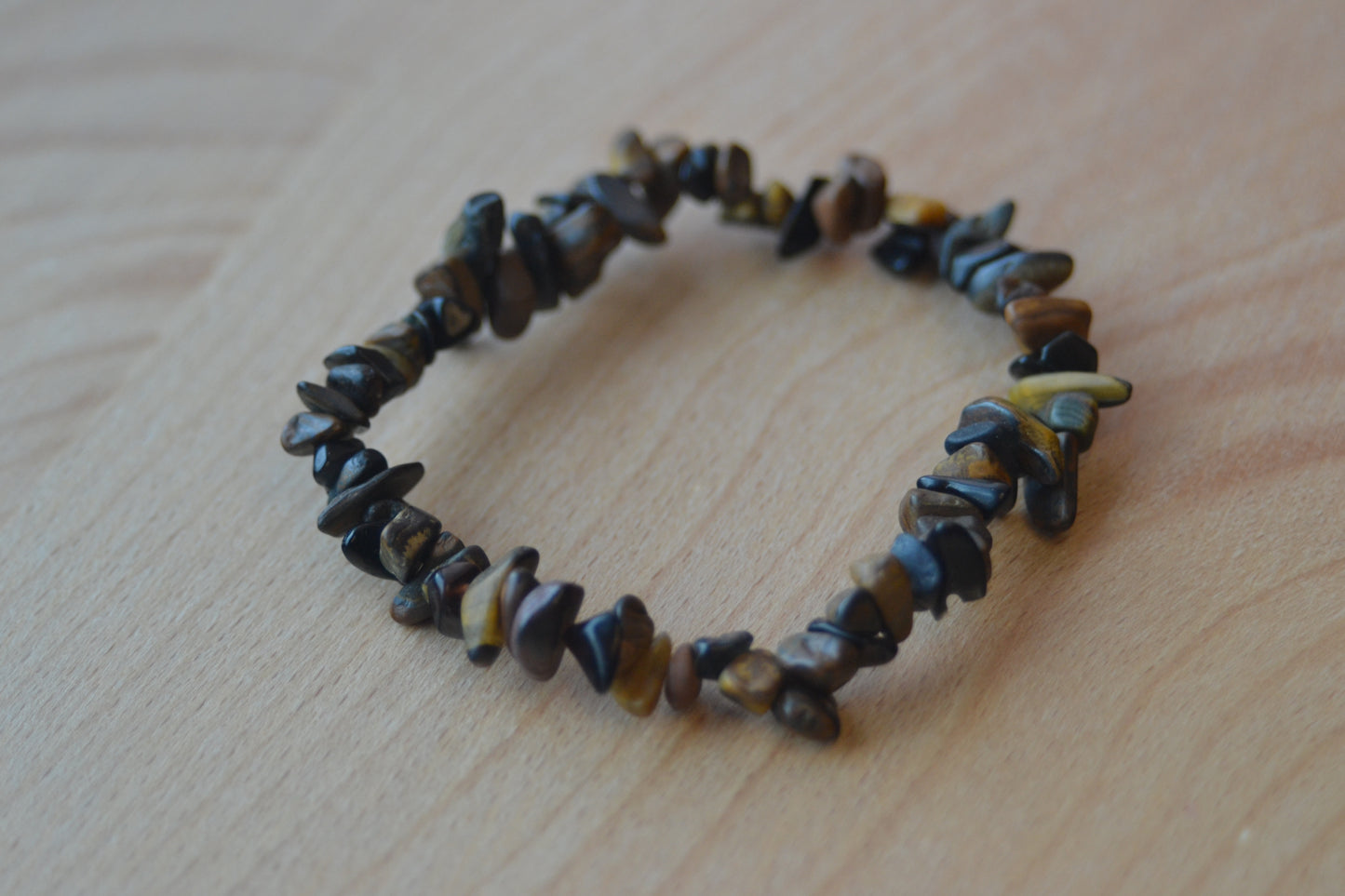 Raw Onyx & Tiger’s Eye Chip Bracelet – Protection, Power & Grounded Strength