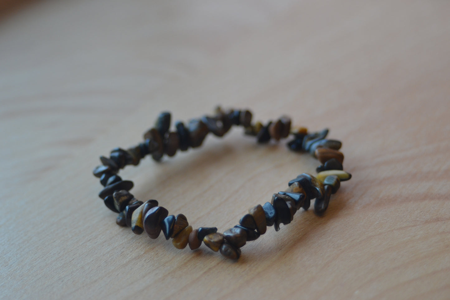 Raw Onyx & Tiger’s Eye Chip Bracelet – Protection, Power & Grounded Strength