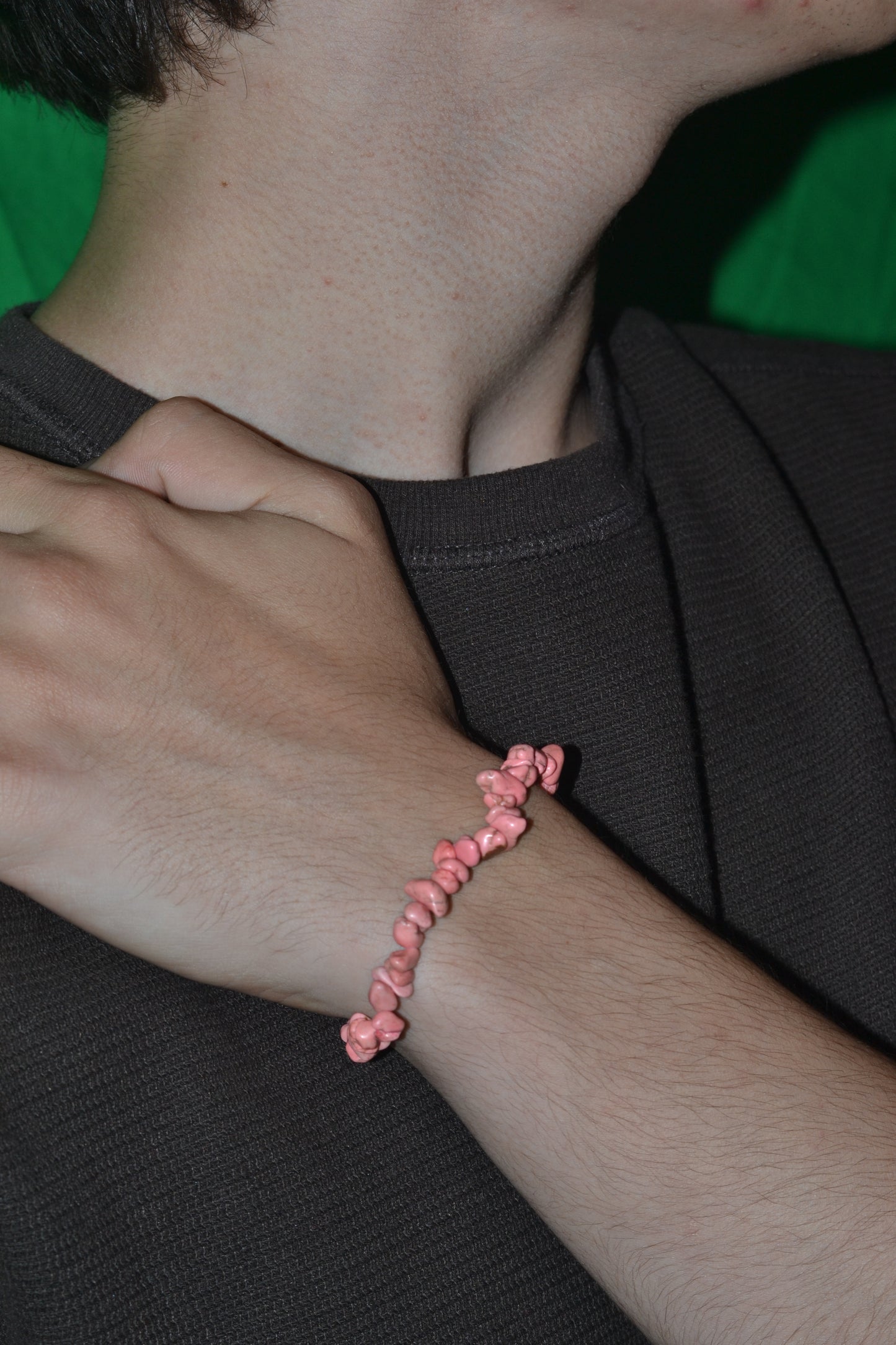 Pink Howlite Chip Bead Bracelet – For Emotional Recovery & Gentle Healing