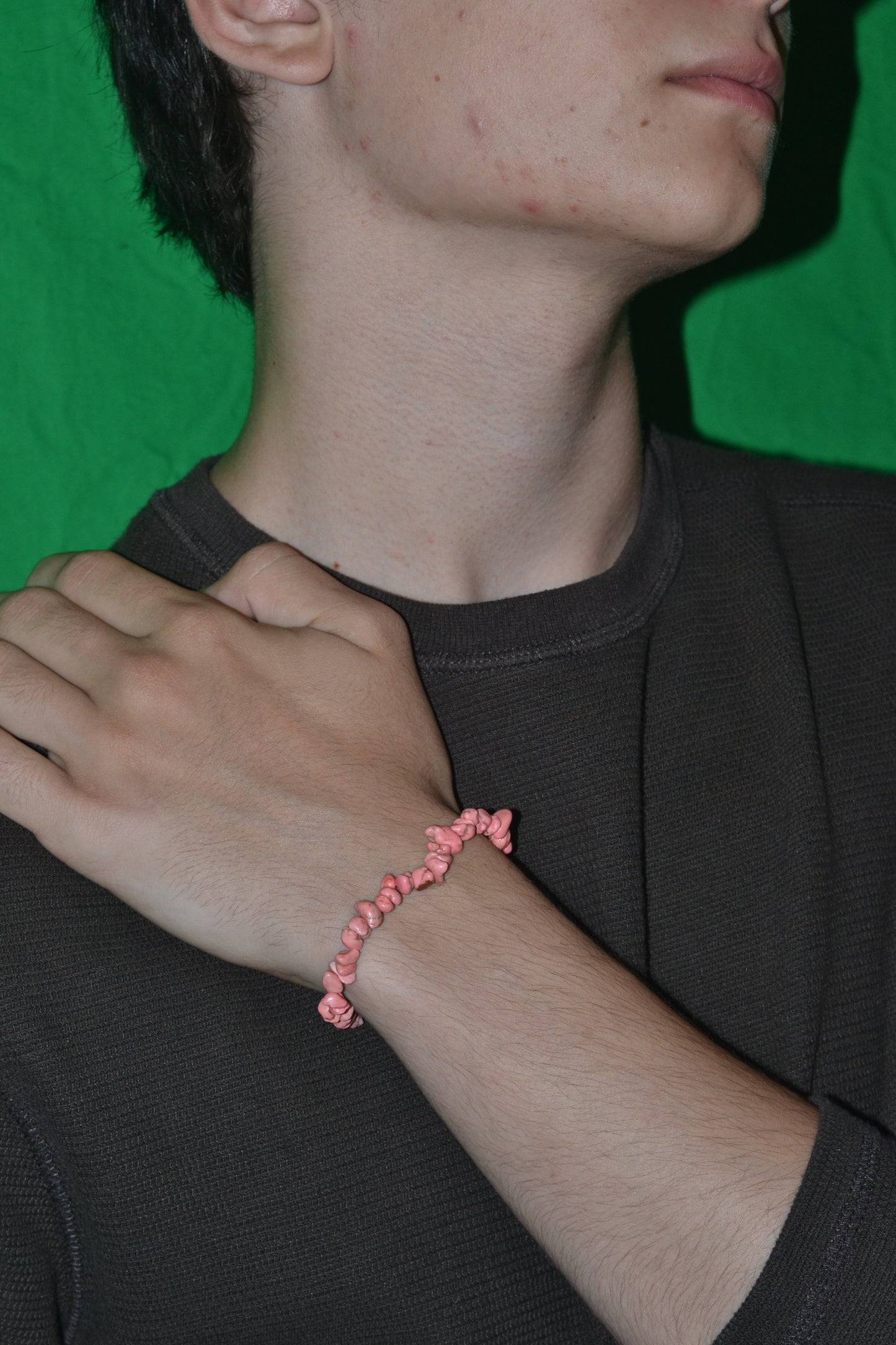 Pink Howlite Chip Bead Bracelet – For Emotional Recovery & Gentle Healing