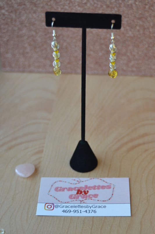 ☀️ Faceted Citrine Earrings – “Solar Clarity”