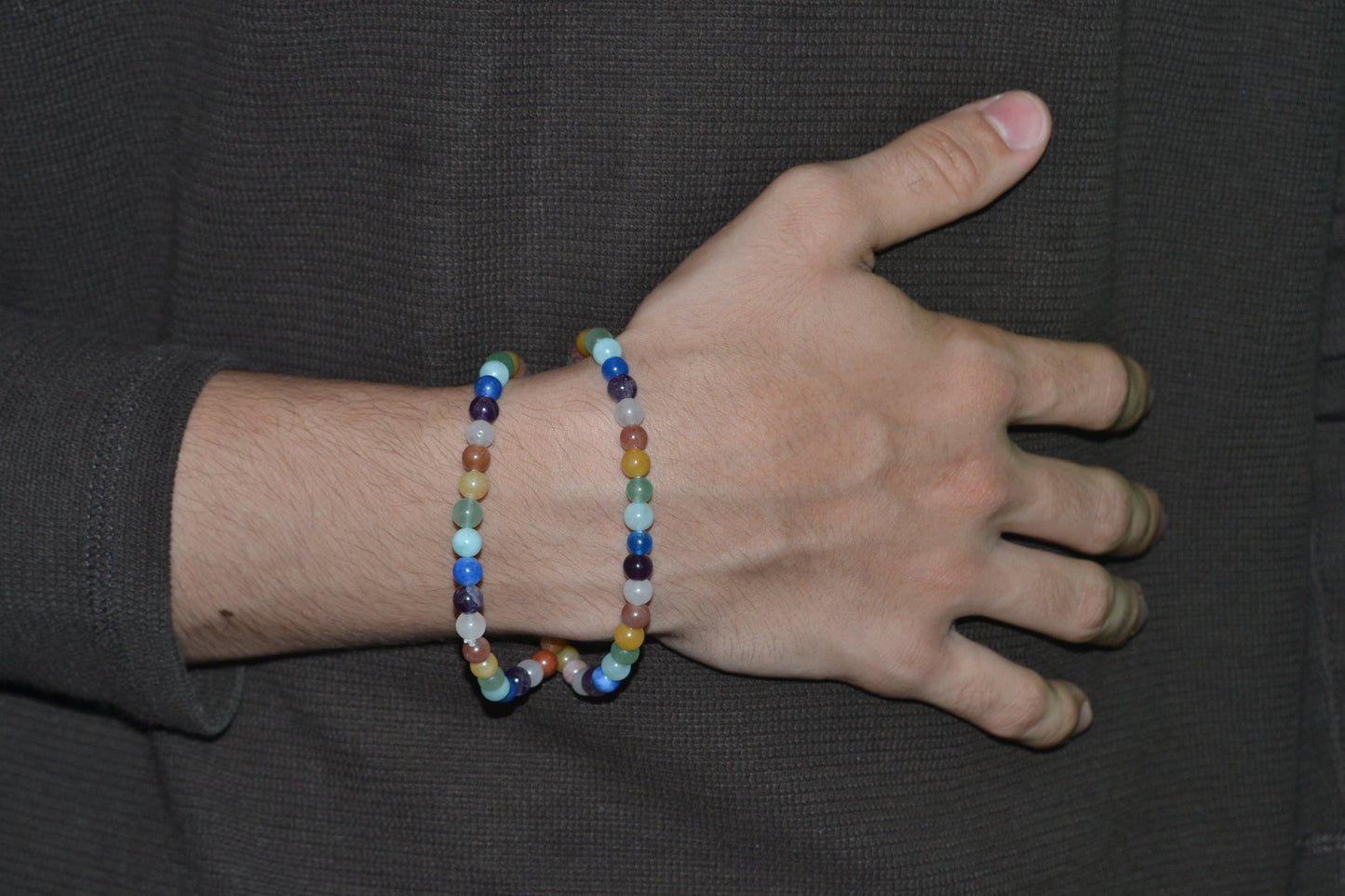 Delicate Rainbow Crystal Choker – Rose Quartz, Aquamarine, Amethyst & More (16”)