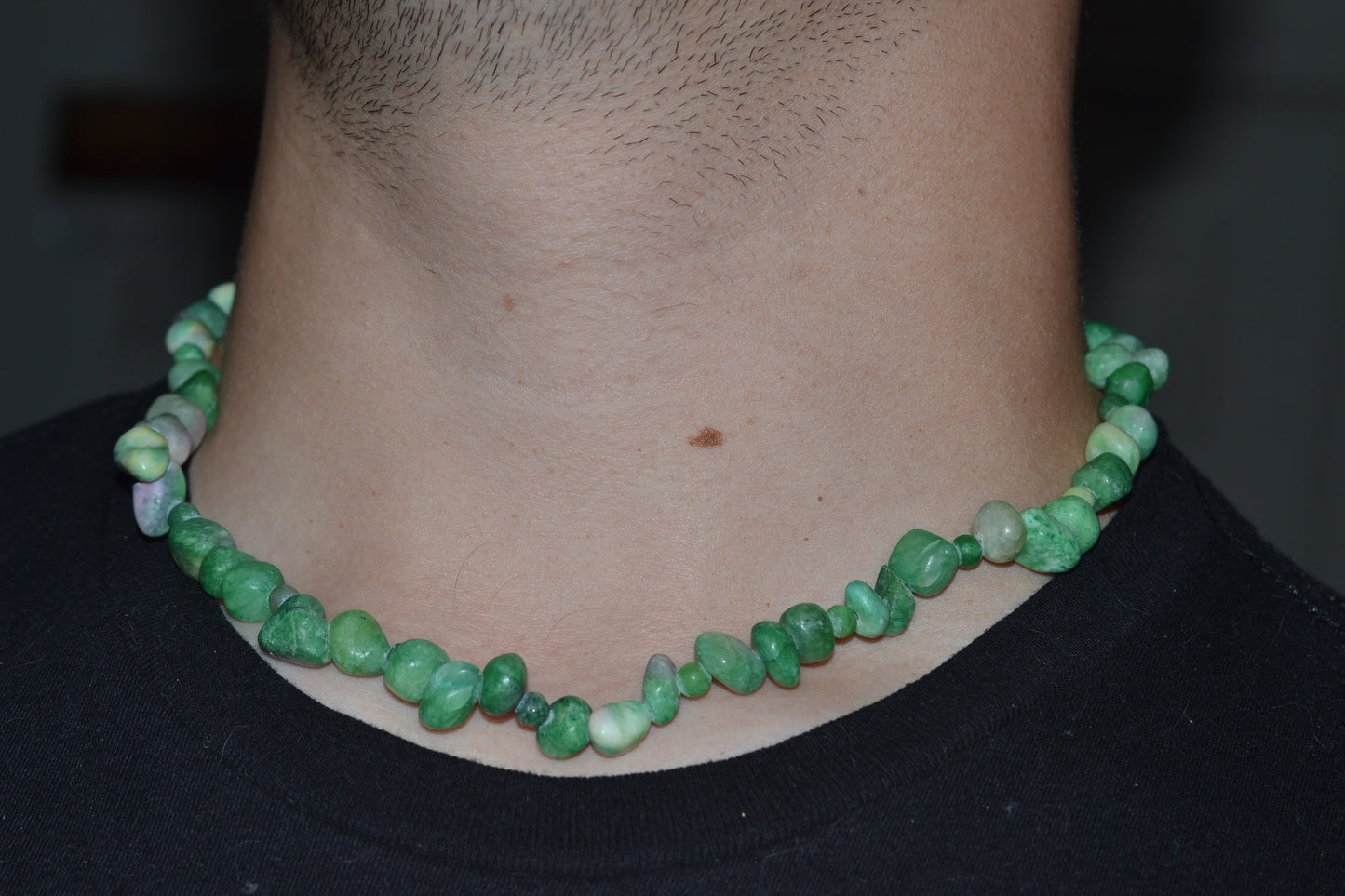 Raw Jade Choker & Bracelet Set – Wild Heart Energy & Earth Beauty (18")