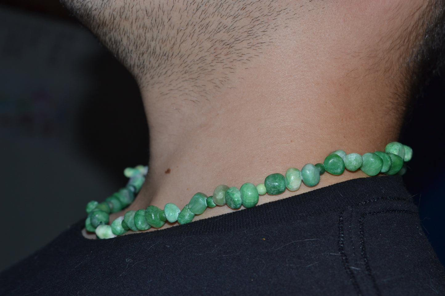 Raw Jade Choker & Bracelet Set – Wild Heart Energy & Earth Beauty (18")