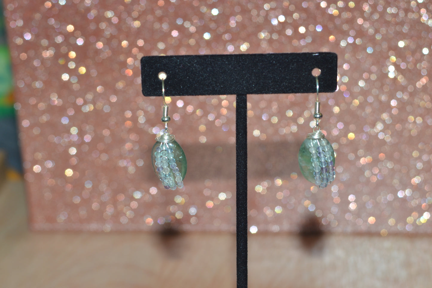 Faceted Fluorite Earrings – “Clarity Cascade”