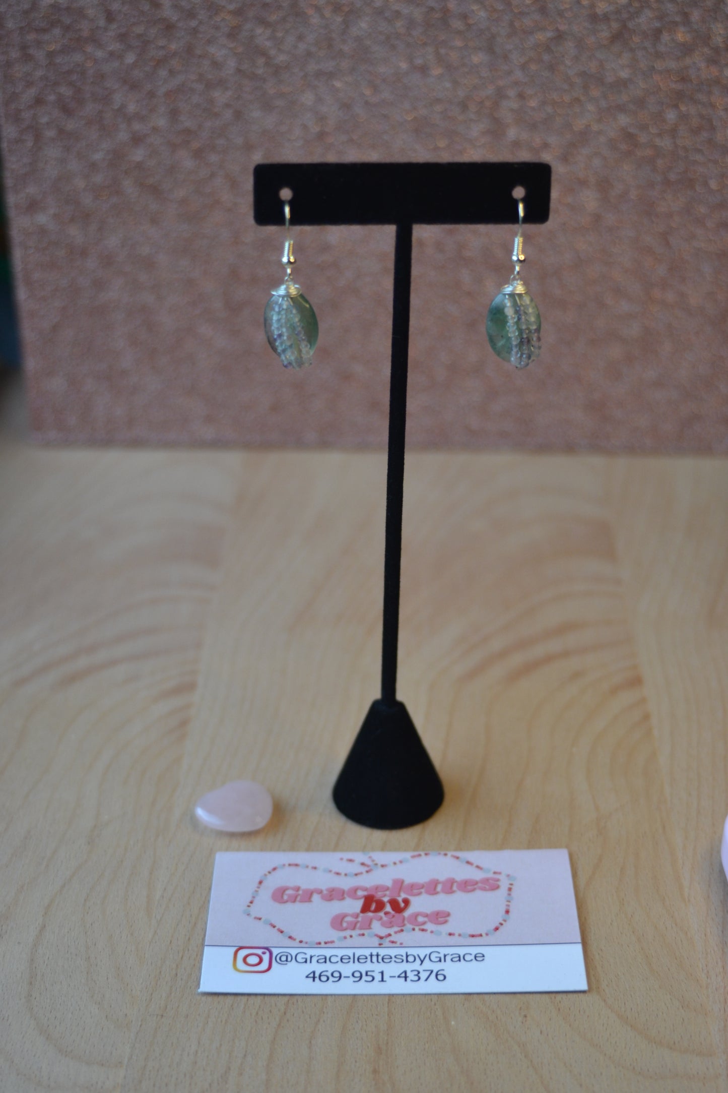 Faceted Fluorite Earrings – “Clarity Cascade”