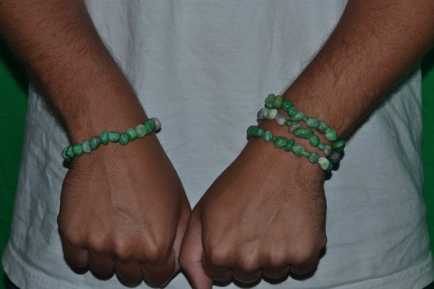 Raw Jade Choker & Bracelet Set – Wild Heart Energy & Earth Beauty (18")