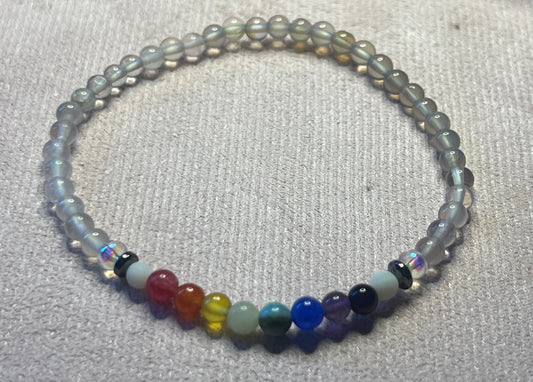 Radiant Spectrum — Rainbow Crystal Balance Bracelet
