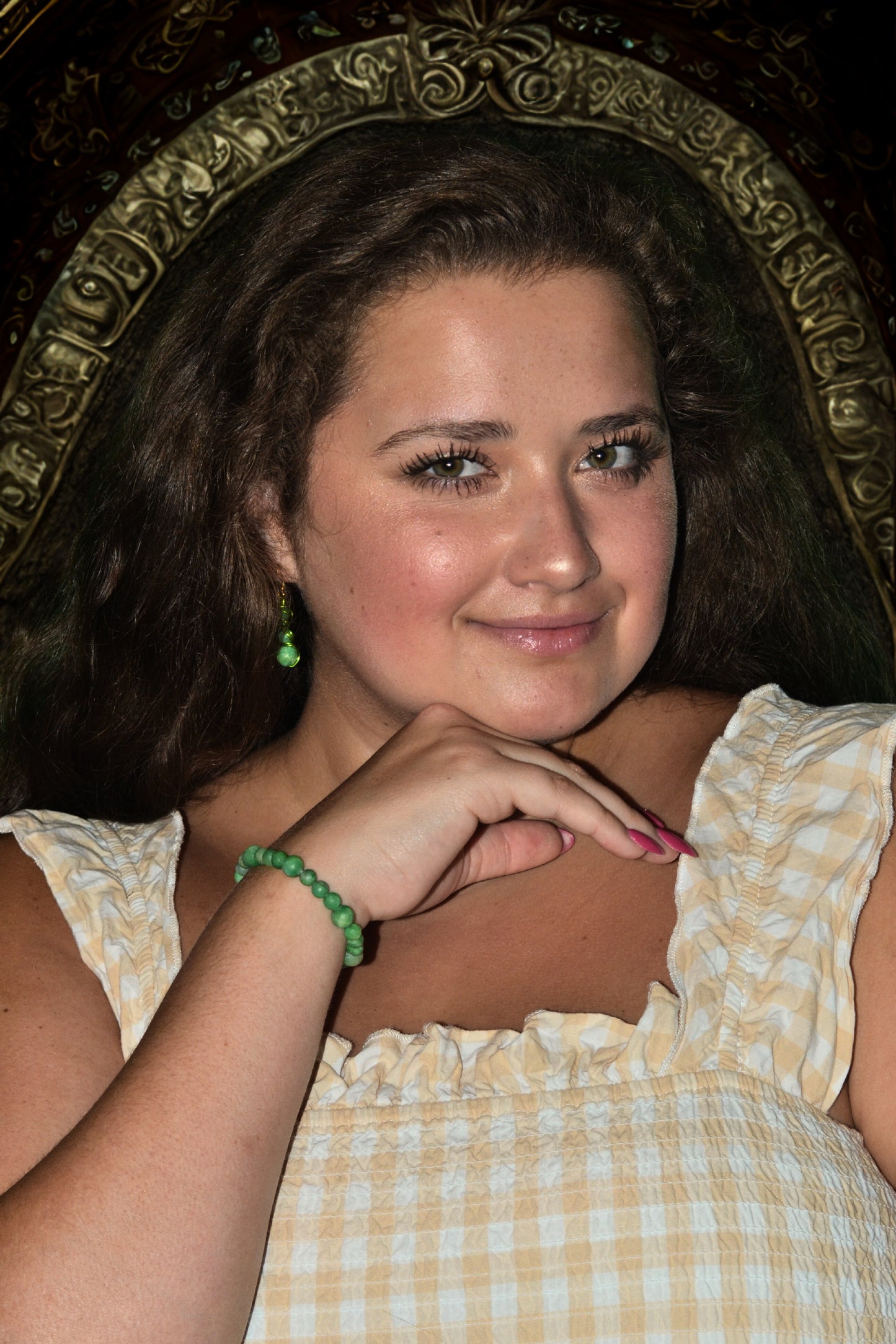 Unpolished Jade Bracelet & Earring Set – Raw Heart Energy & Earth Elegance