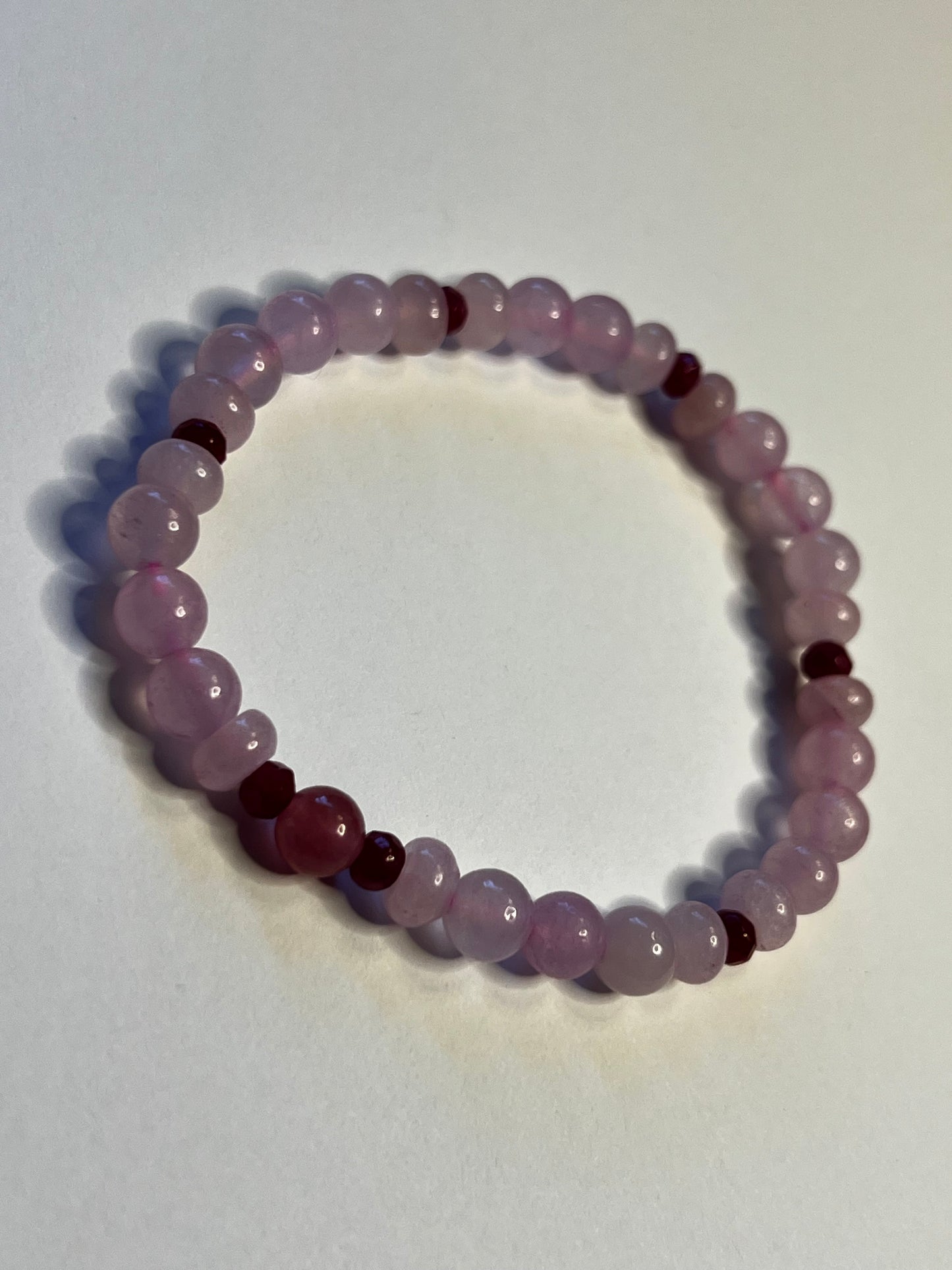 Seeds of Persephone — Rose Quartz, Pink Ruby & Strawberry Quartz Bracelet
