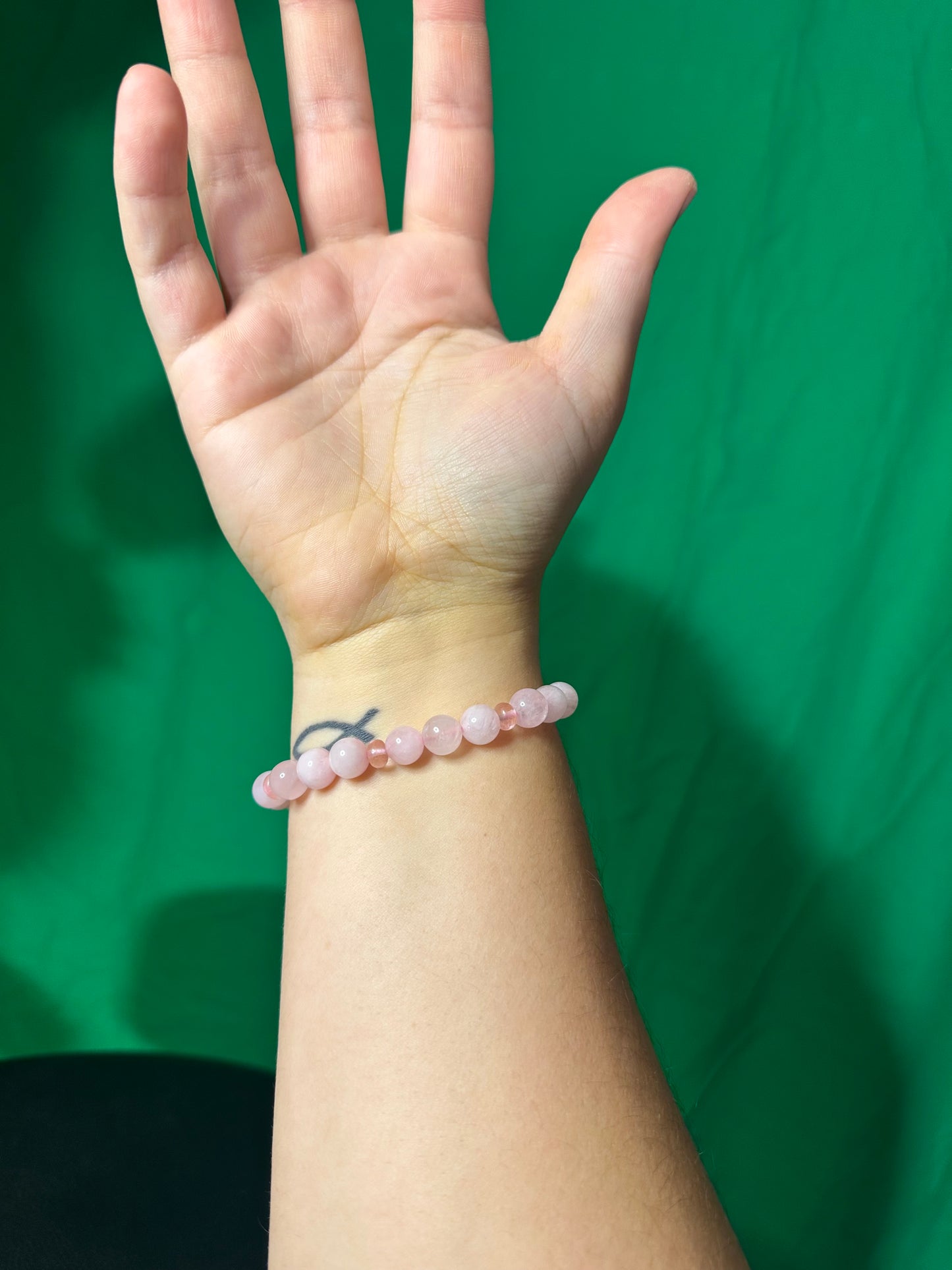 Rose & Cherry Quartz Gracelette