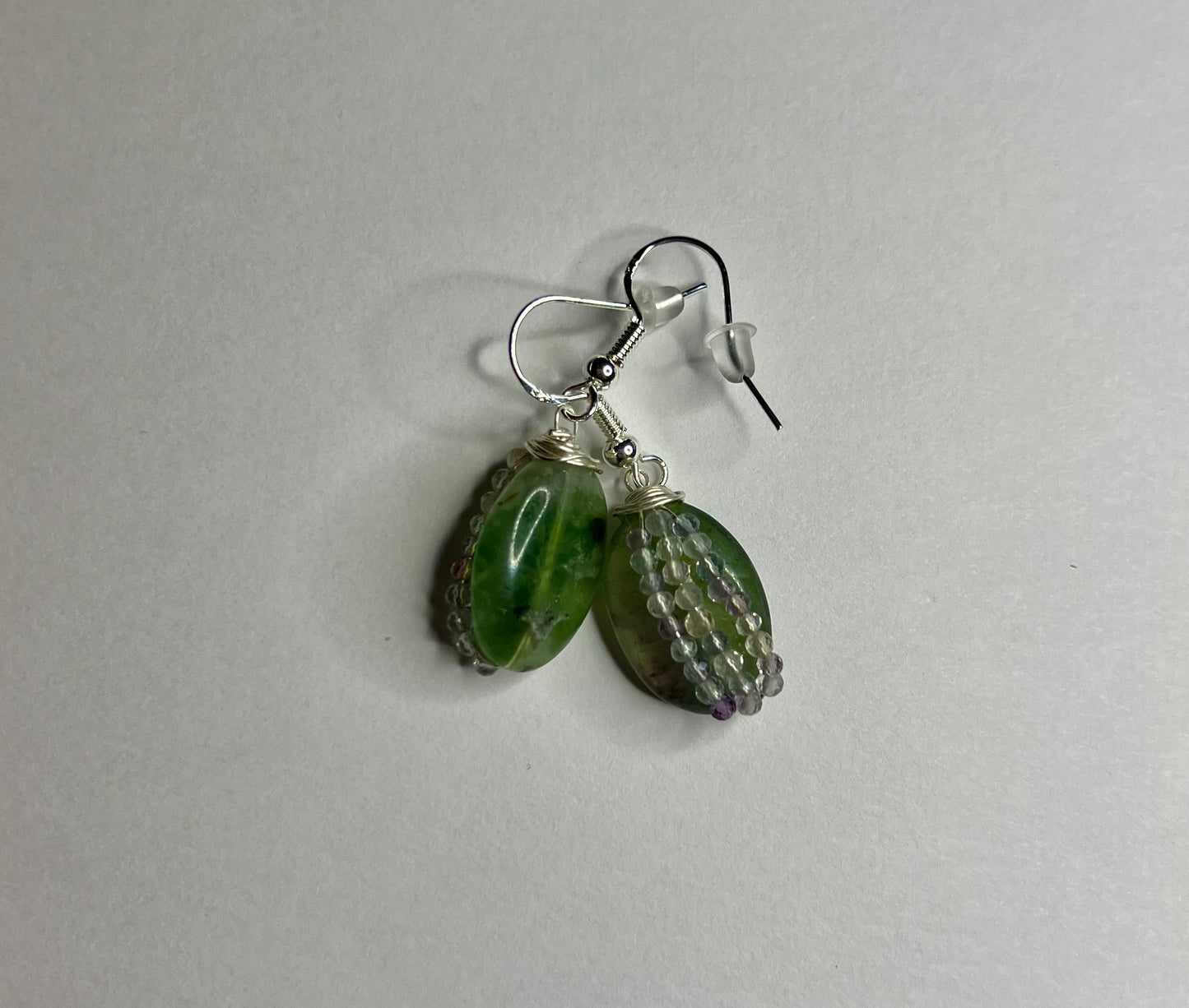 Faceted Fluorite Earrings – “Clarity Cascade”