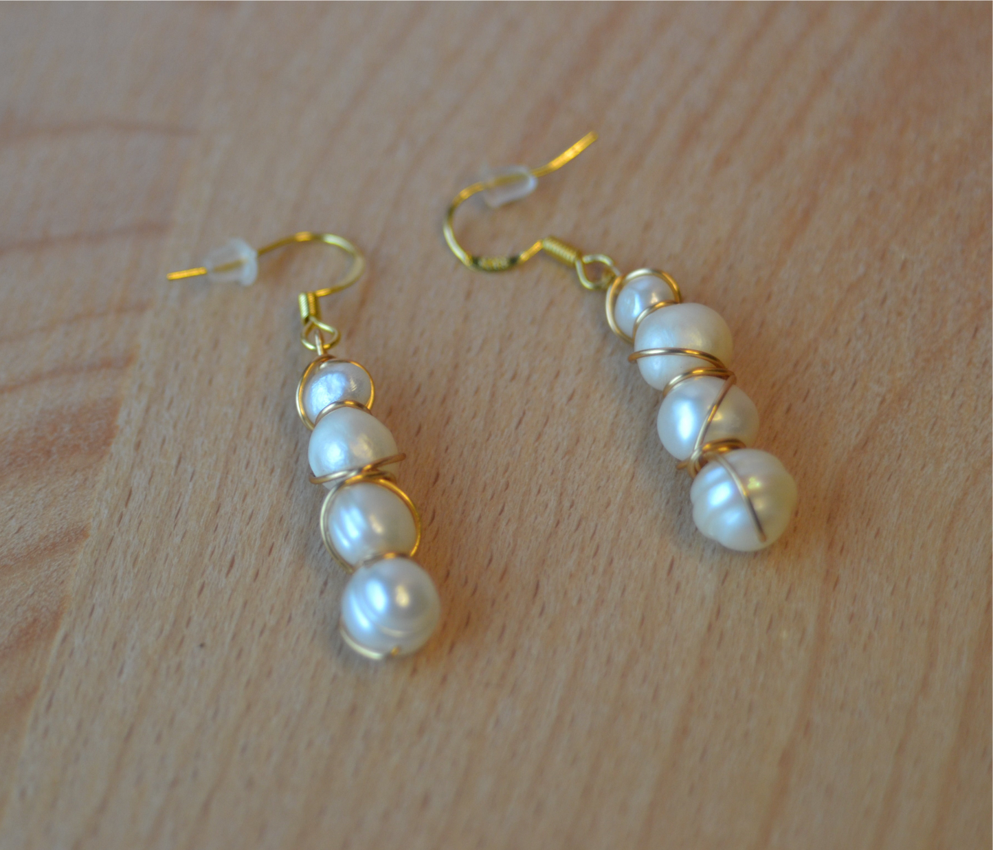 4-Tier Freshwater Pearl Earrings