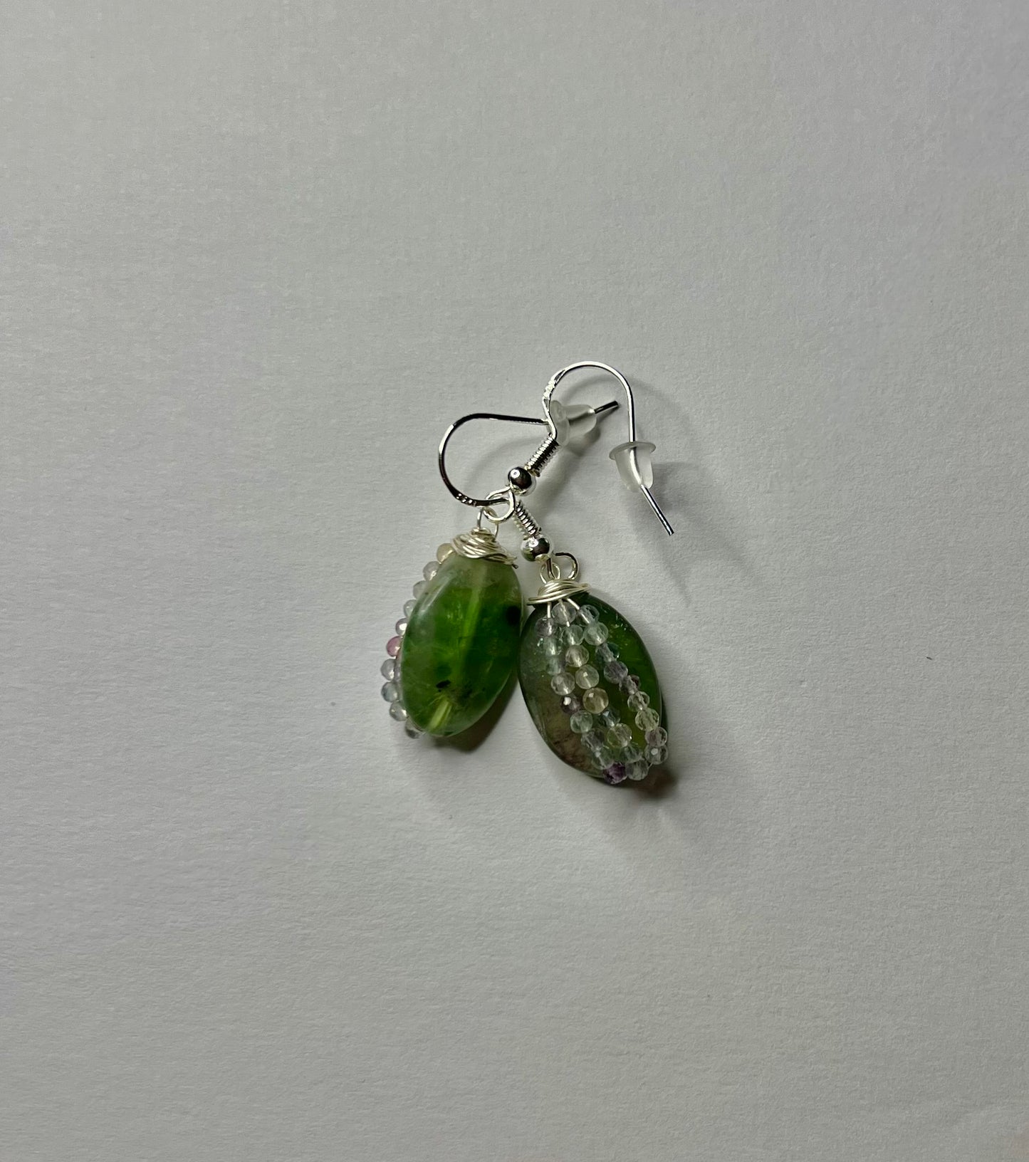 Faceted Fluorite Earrings – “Clarity Cascade”