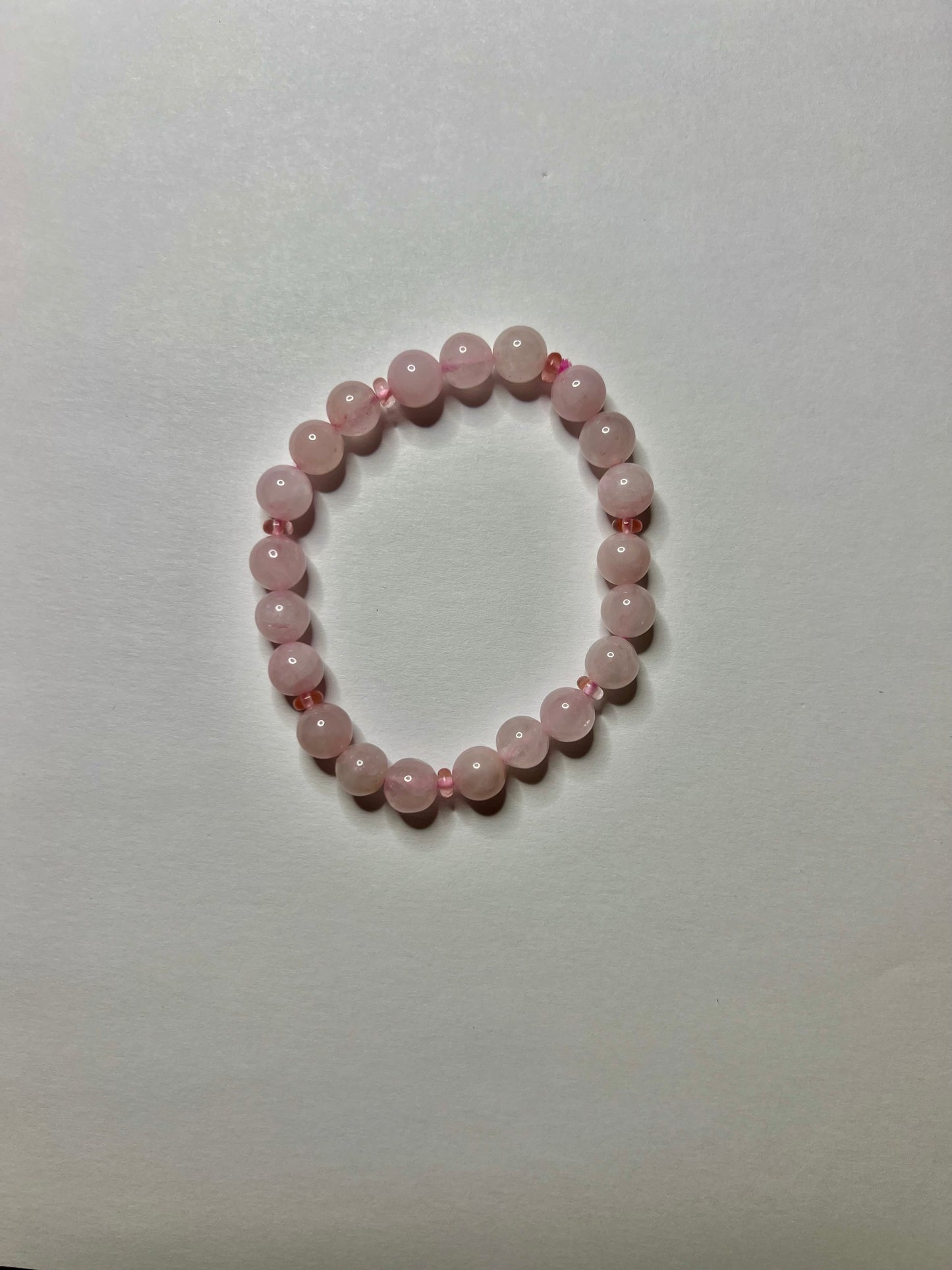 Cherry Quartz & Rose Quartz Set with Choker, Bracelet, Earrings, Necklace