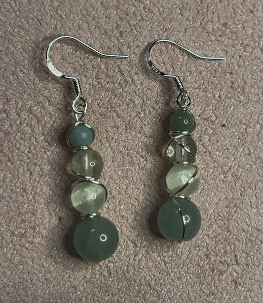 💚 Green Goddess Earrings — For Growth, Balance & Clarity