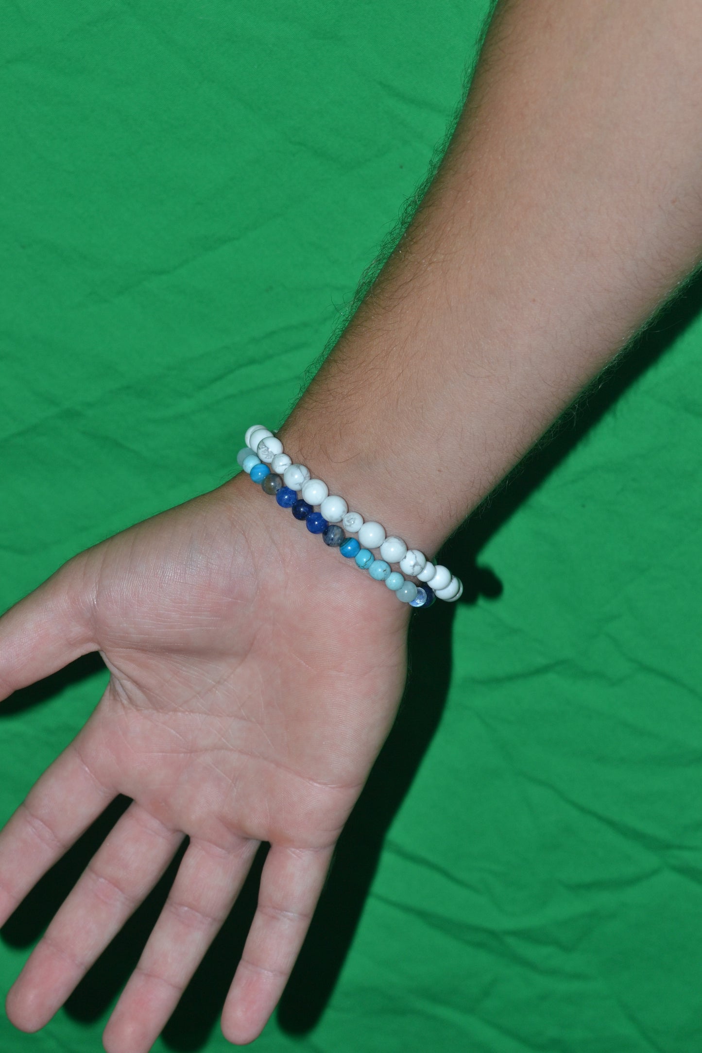 Howlite Bracelet & Earrings Set - Simple Elegance