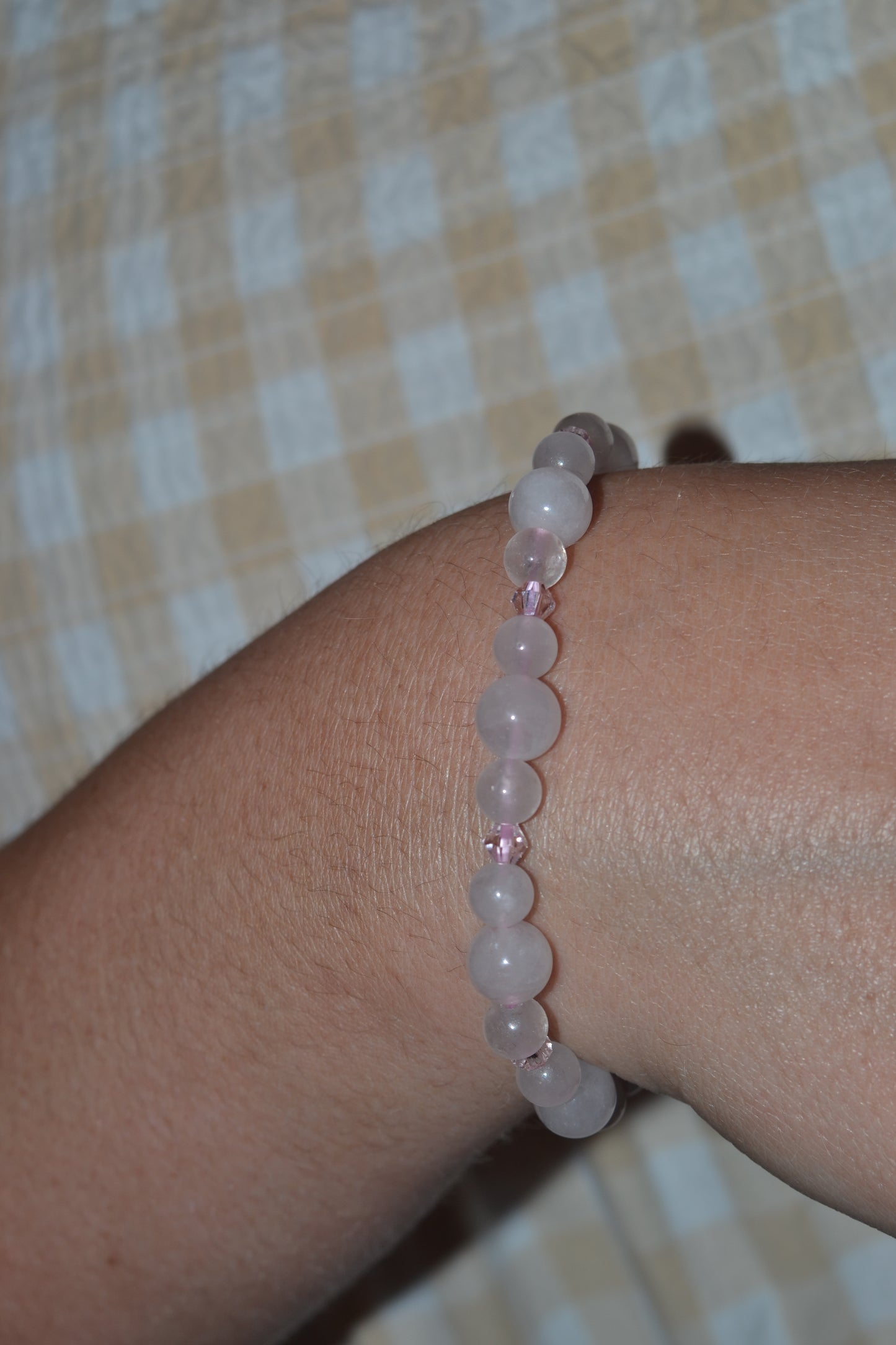 Rose Gold Rose Quartz Heart Earrings & Bracelet Set – Love & Sweetness