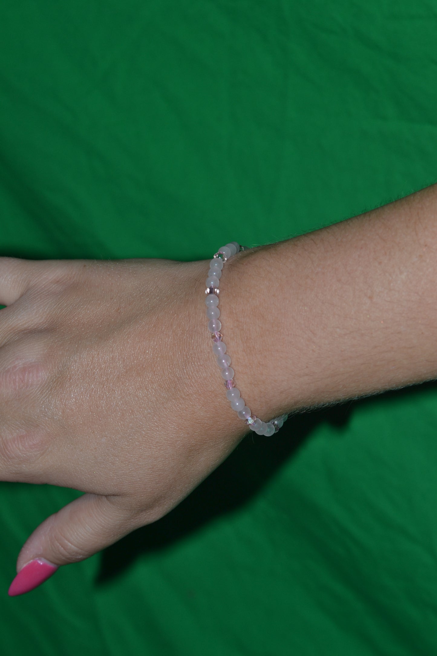 Delicate Rose Quartz Bracelet – Self-Love & Confidence