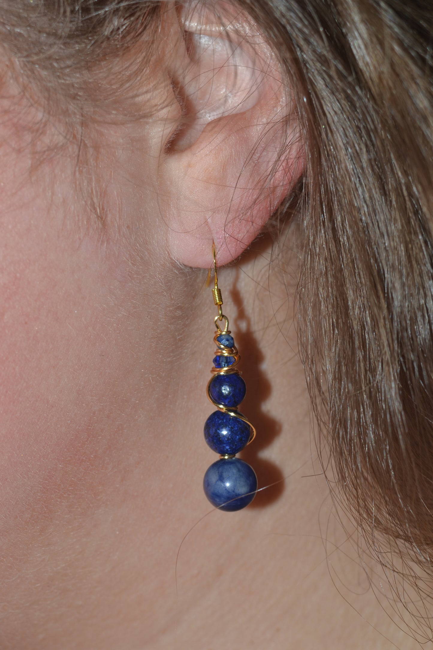 Lapis Lazuli Bracelet & Earring Set – Truth, Wisdom & Royal Radiance