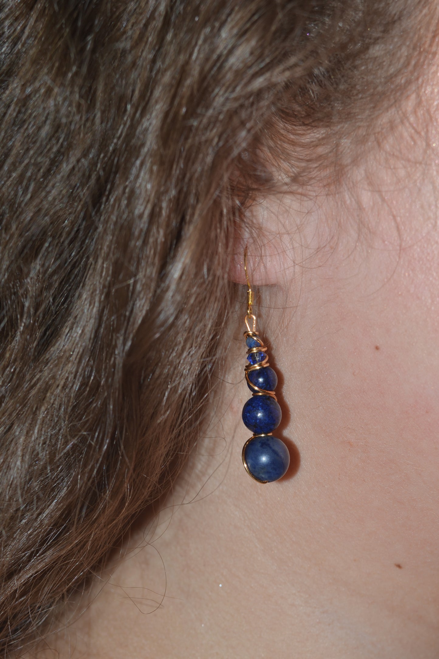 Lapis Lazuli Bracelet & Earring Set – Truth, Wisdom & Royal Radiance