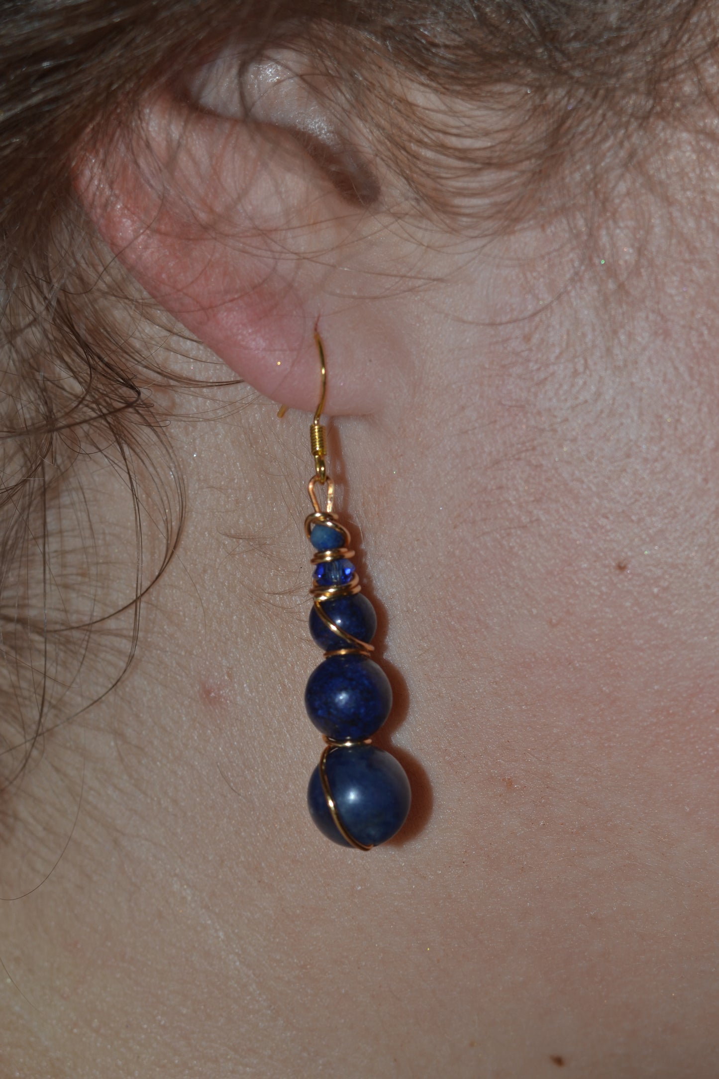 Lapis Lazuli Bracelet & Earring Set – Truth, Wisdom & Royal Radiance