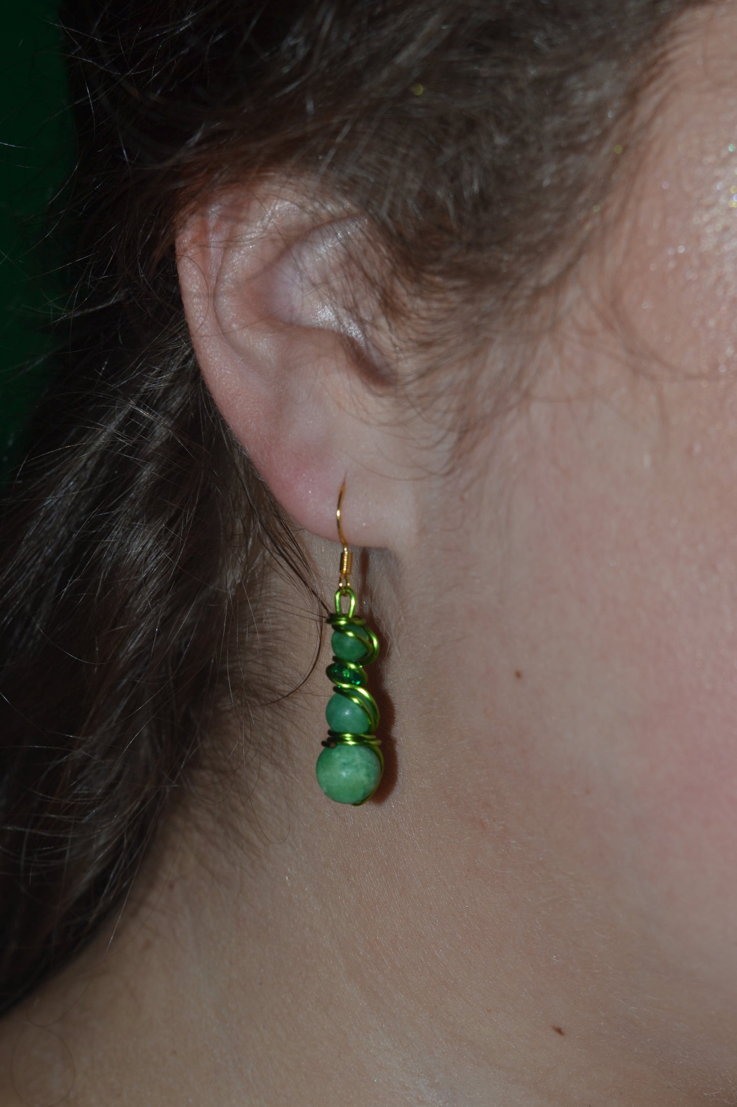 Unpolished Jade Bracelet & Earring Set – Raw Heart Energy & Earth Elegance