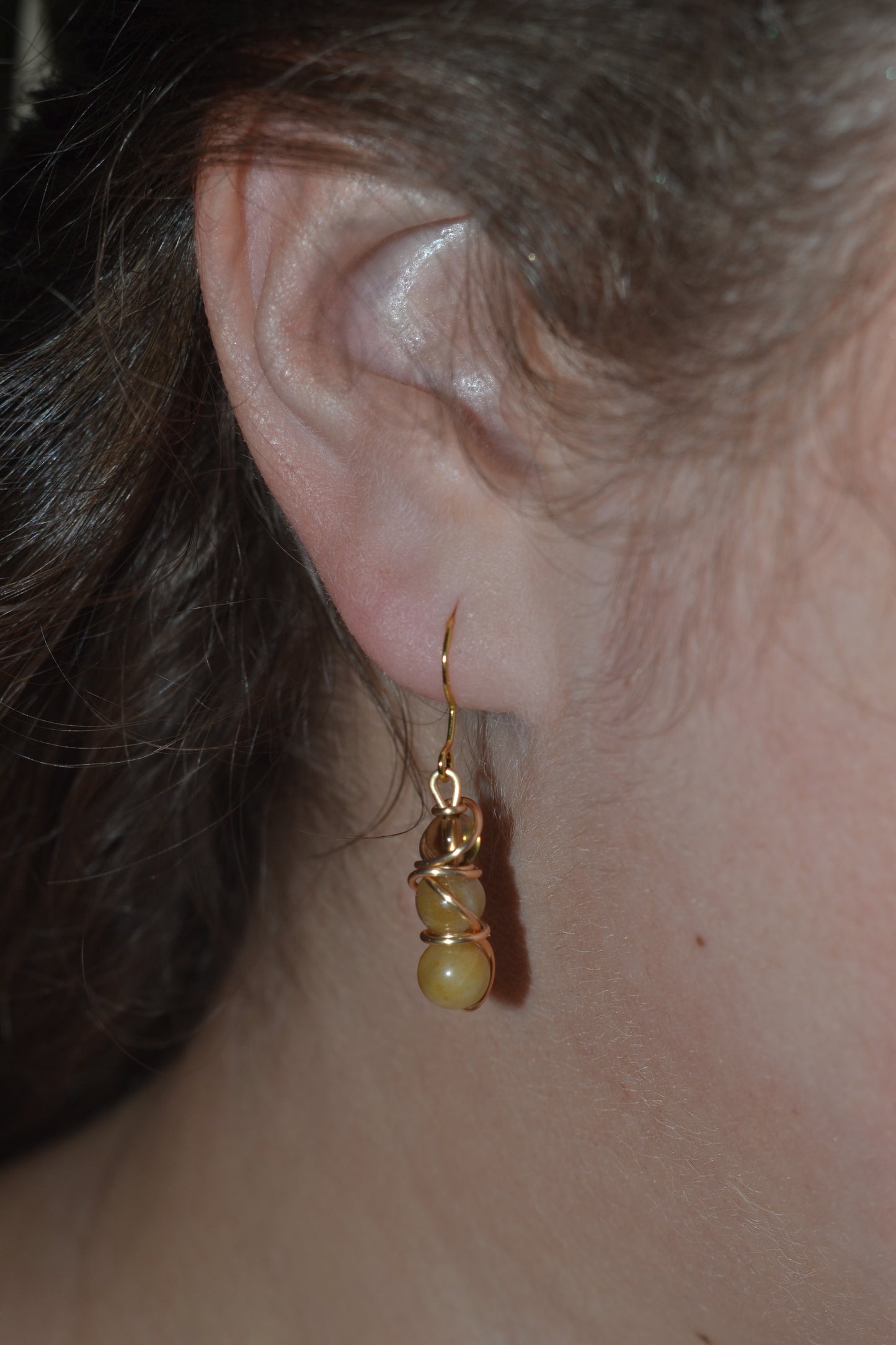 Yellow Jade & Smoky Quartz Jewelry Set – Radiant Feminine Energy & Empowered Joy