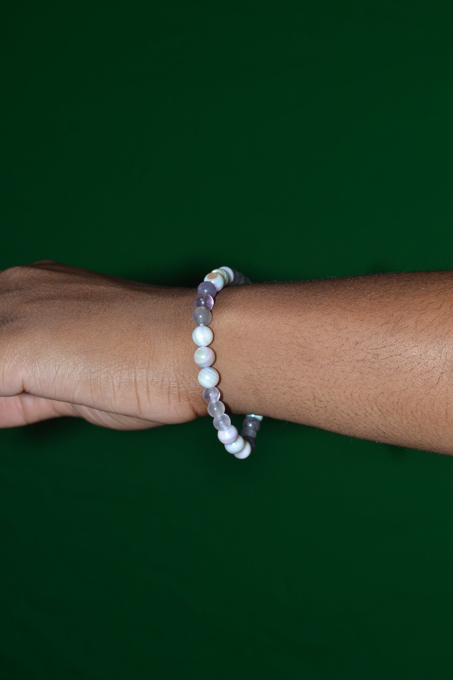 Mother of Pearl & Light Amethyst Bracelet – Grace, Calm & Inner Light