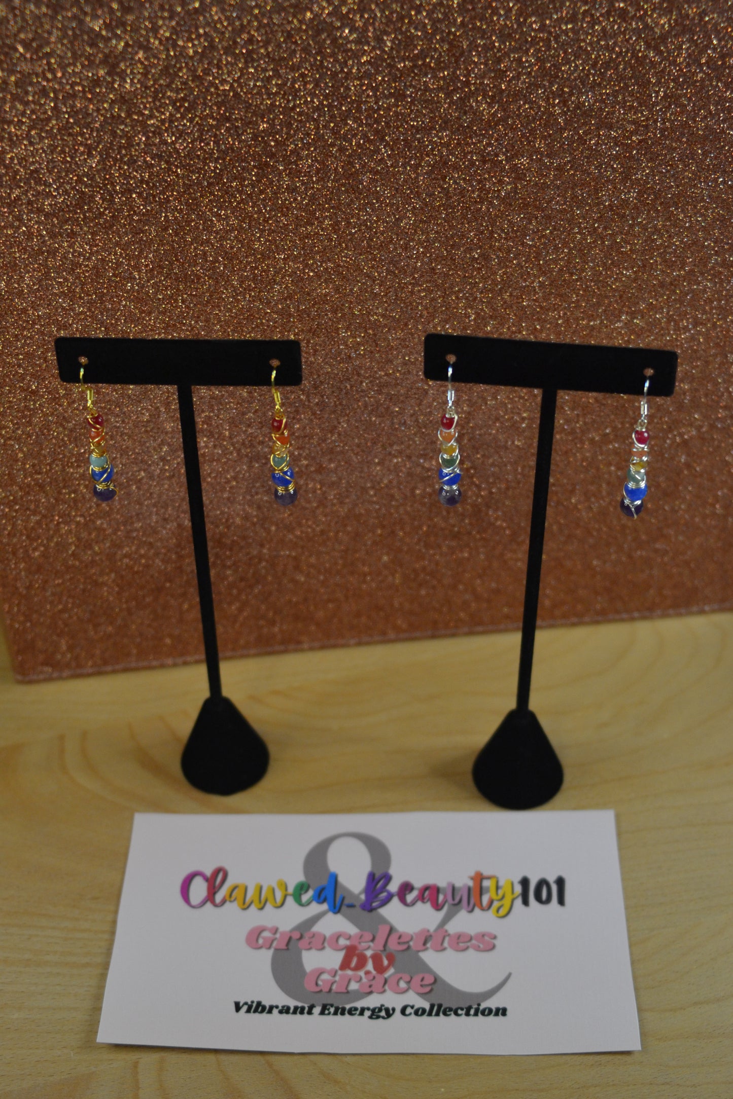 🌈 Rainbow Energy Earrings