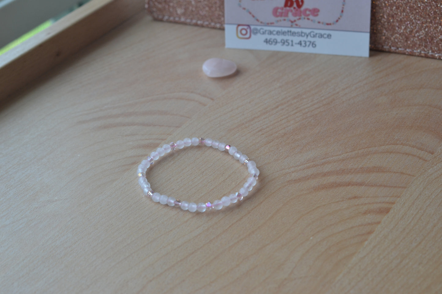 Delicate Rose Quartz Bracelet – Self-Love & Confidence