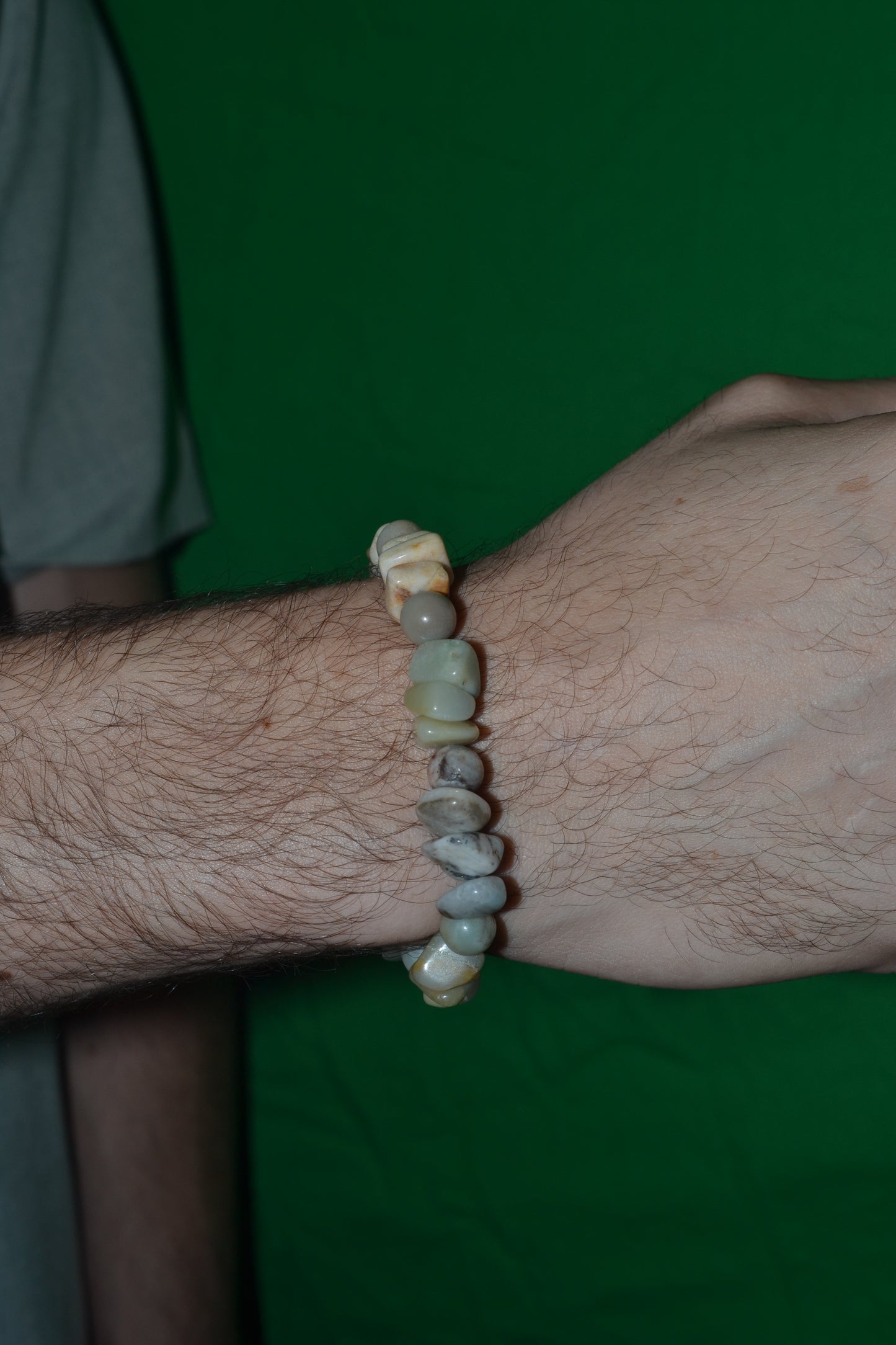Chunky Amazonite Bracelet – Bold Blue-Green Statement