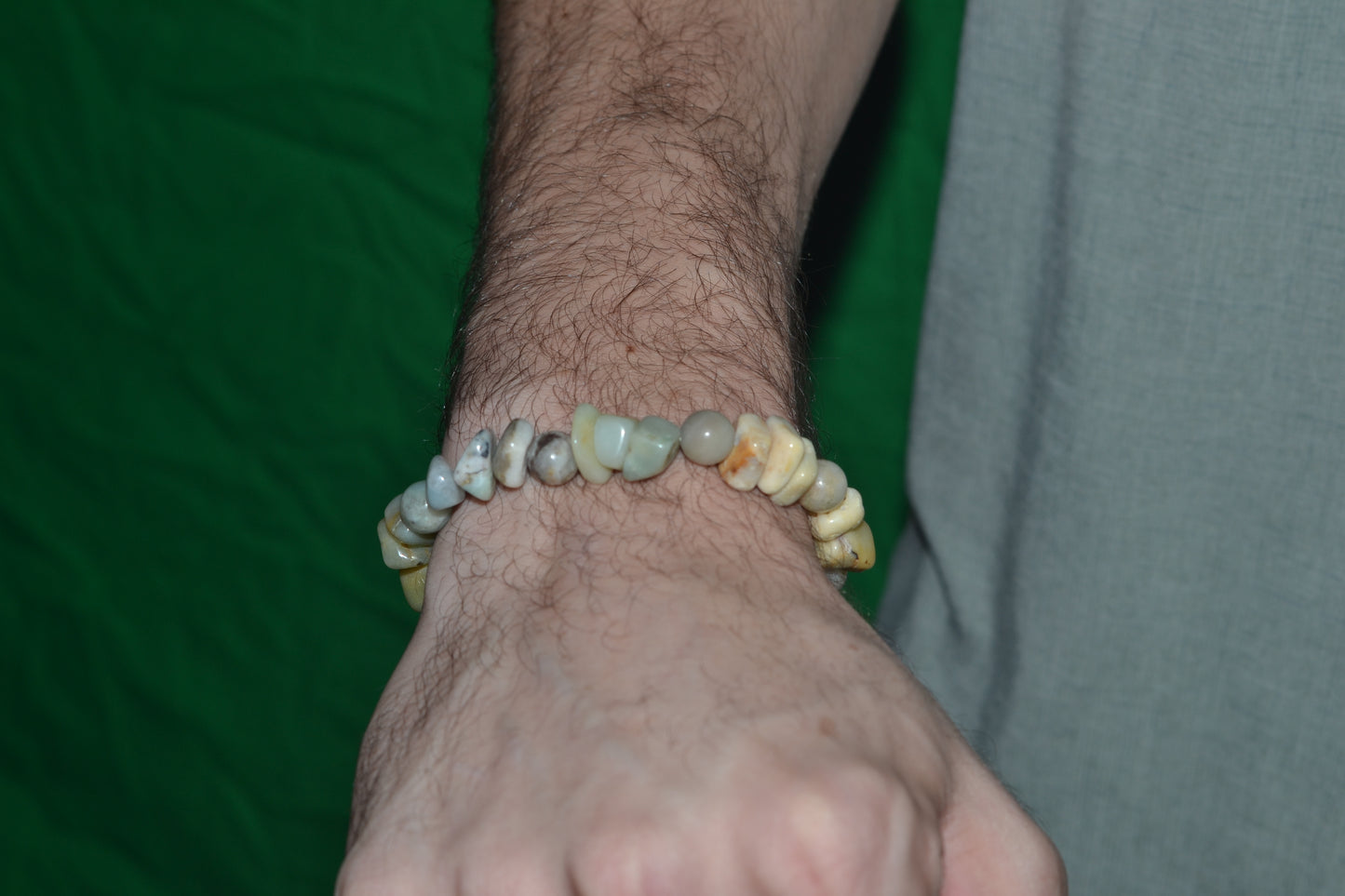 Chunky Amazonite Bracelet – Bold Blue-Green Statement