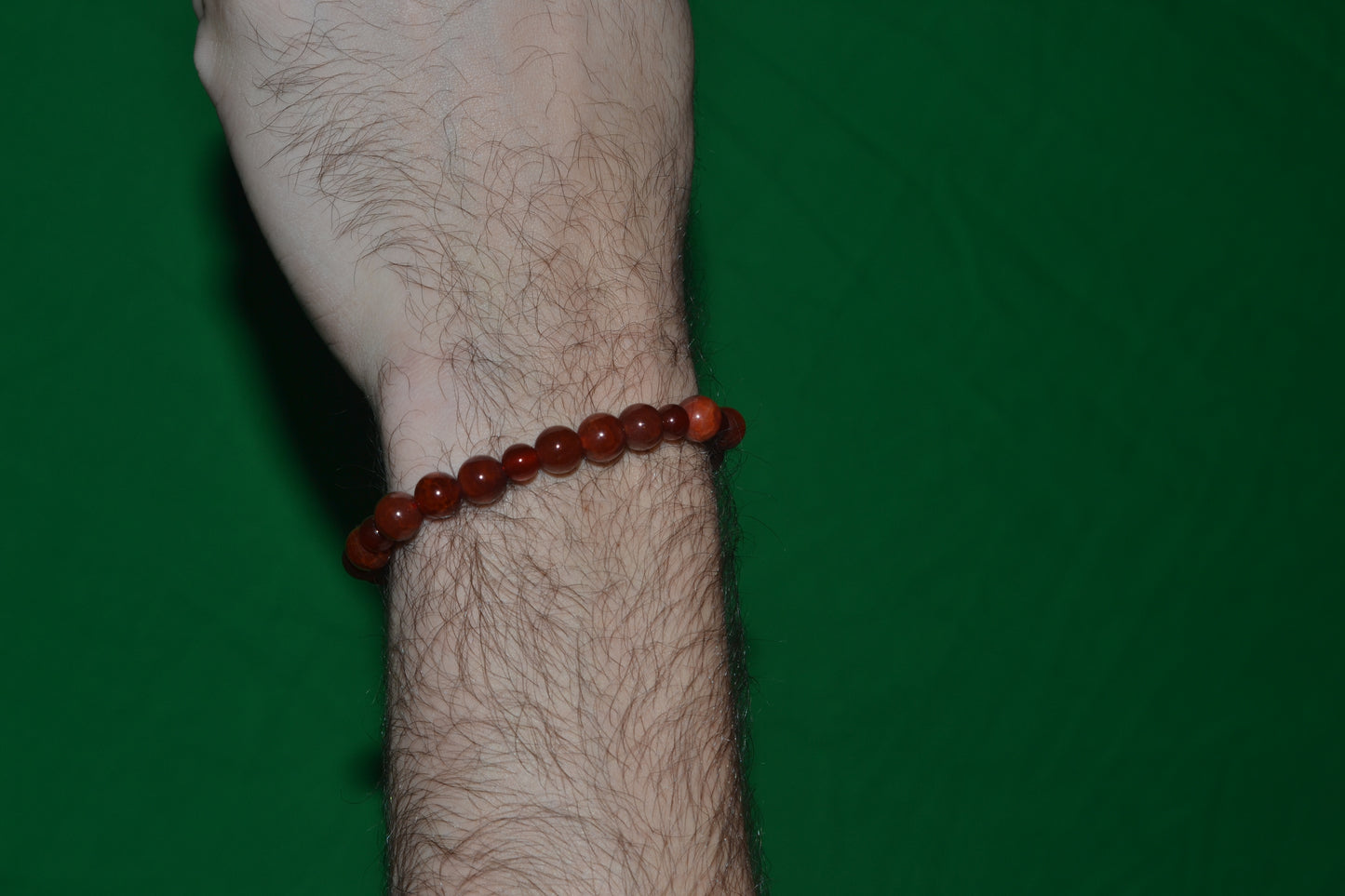 Fire Agate & Carnelian Bracelet – Grounding Masculine Energy & Vitality