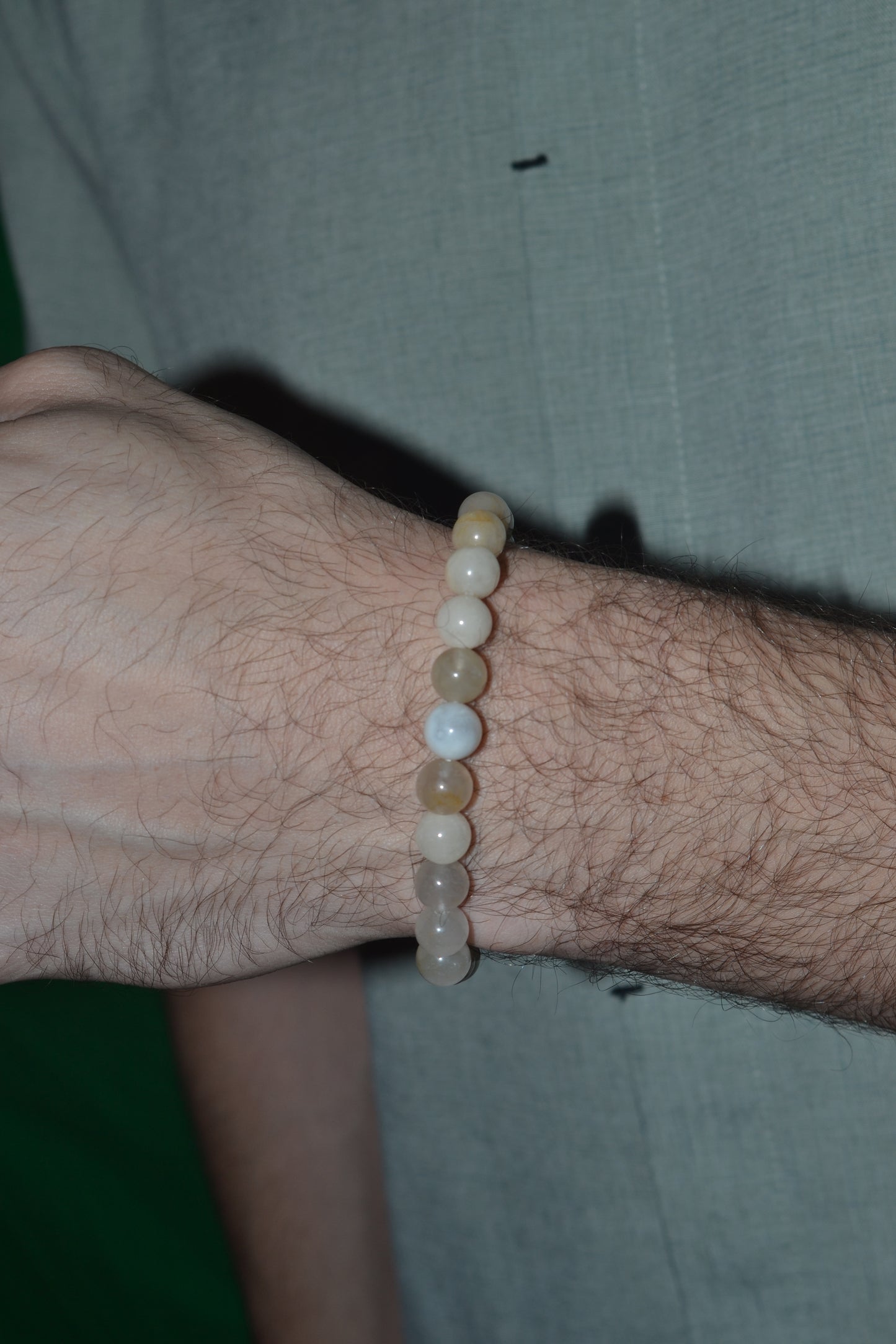 Milky Quartz, Calcite & Agate Bracelet – Gentle Healing, Clarity & Emotional Balance