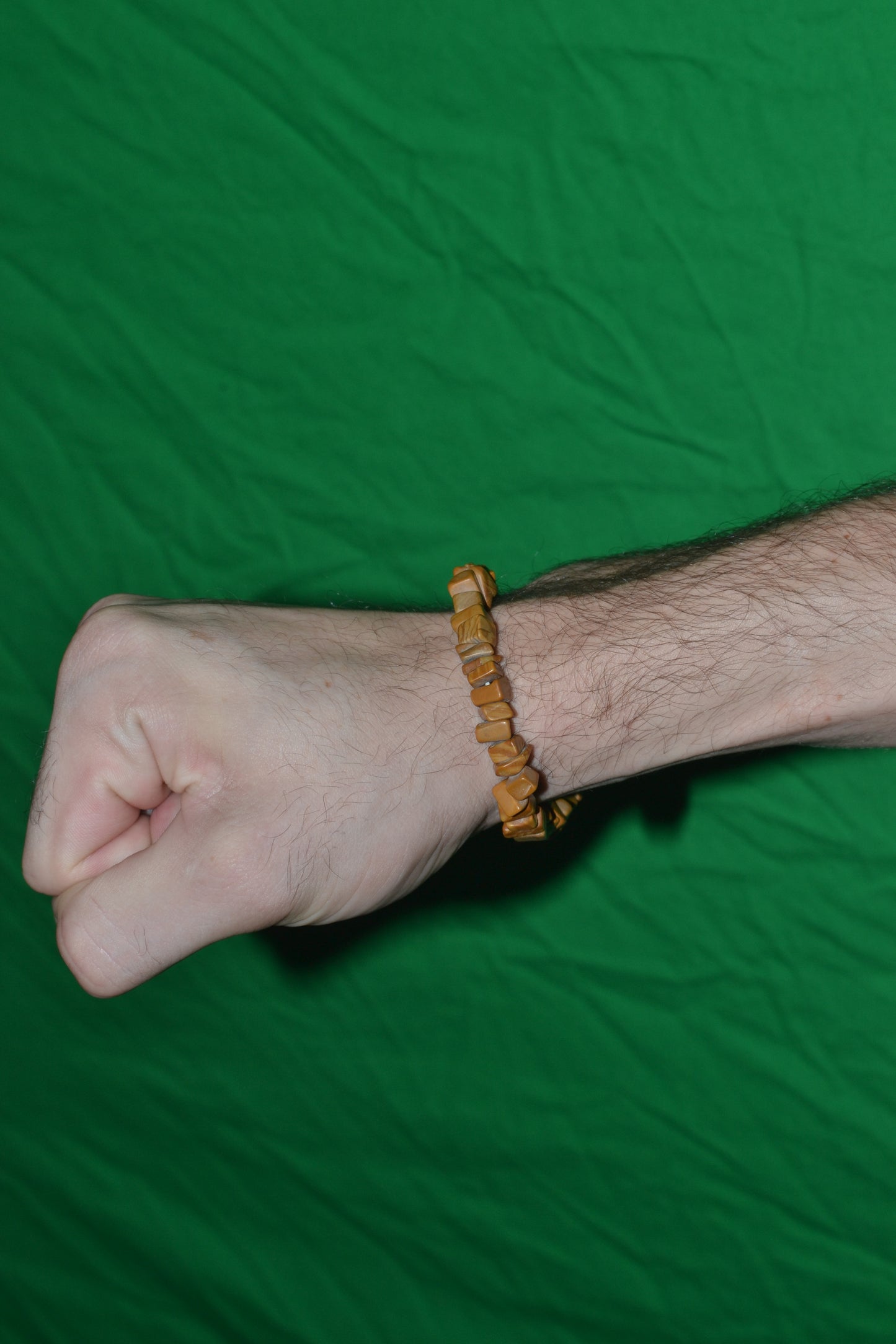 Wooden Jasper Chip Bead Bracelet – Grounding, Earth Energy & Inner Stability