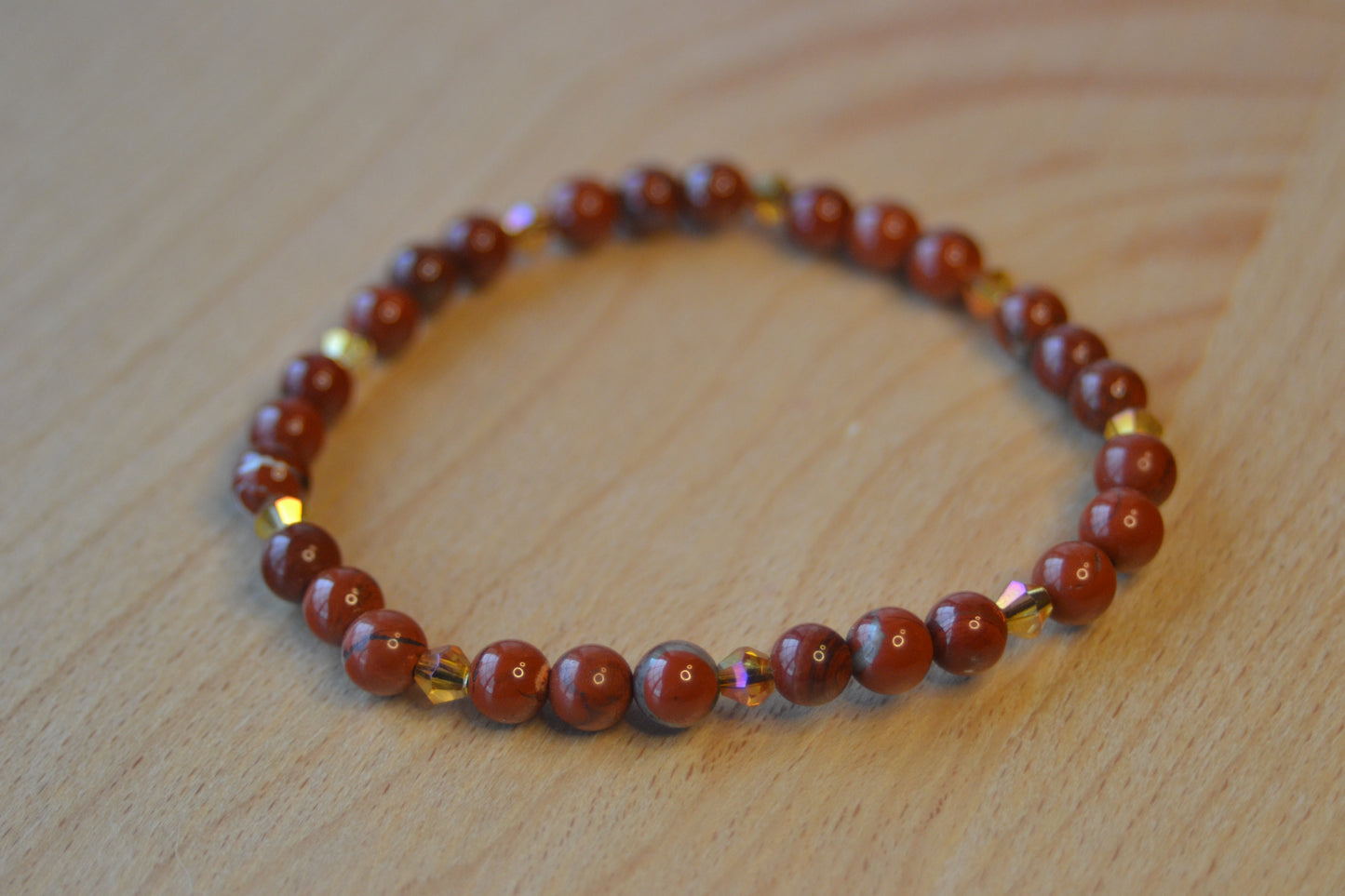 Red Line Jasper Bracelet – Balanced Energy & Inner Resilience