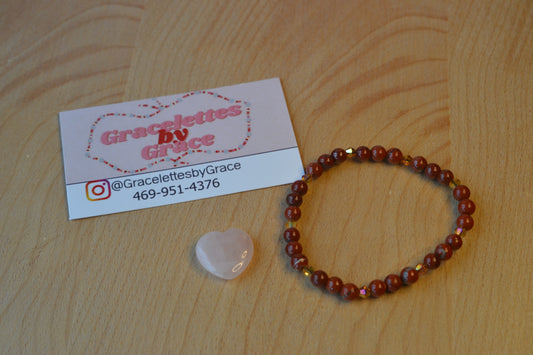 Red Line Jasper Bracelet – Balanced Energy & Inner Resilience