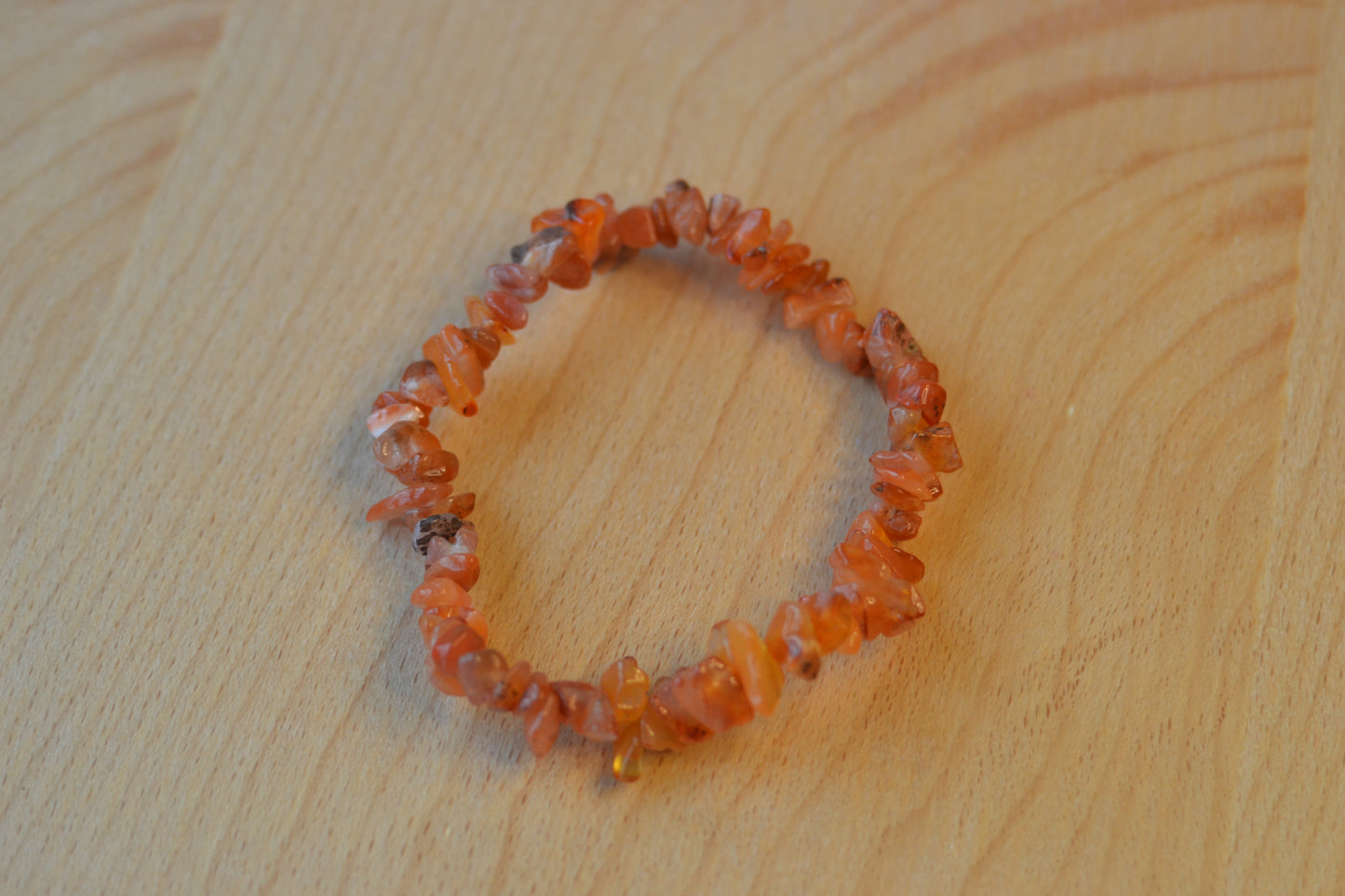 Fire Agate & Jasper Chip Bead Bracelet – Grounding & Protective Energy